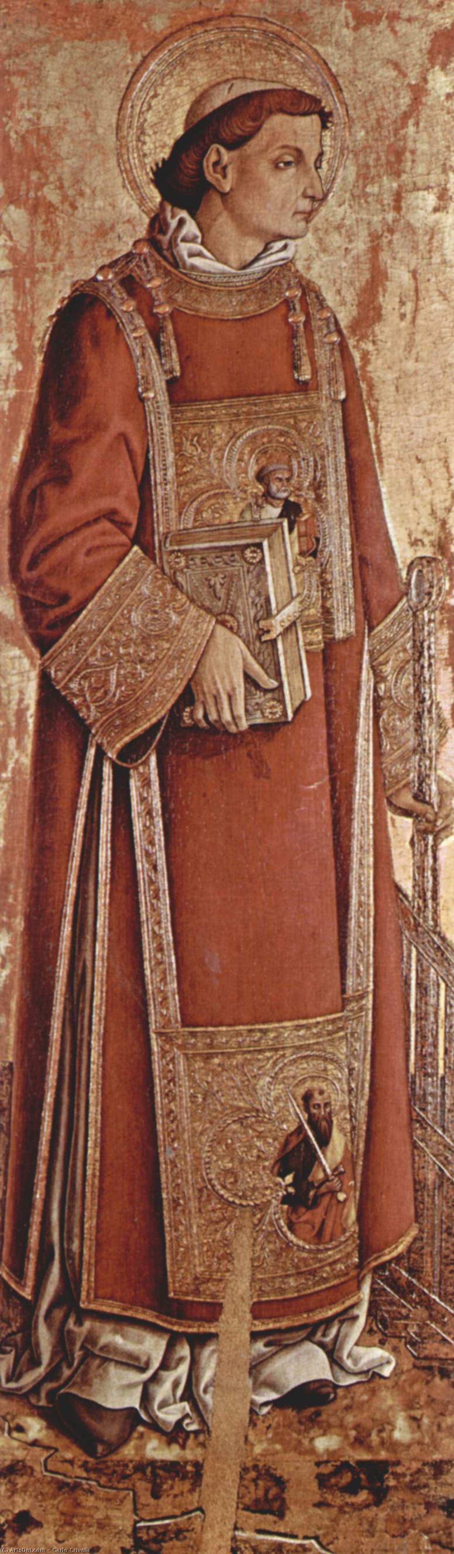 Order Oil Painting Replica Saint Laurenzius, 1468 by Carlo Crivelli (1435-1495, Italy) | ArtsDot.com