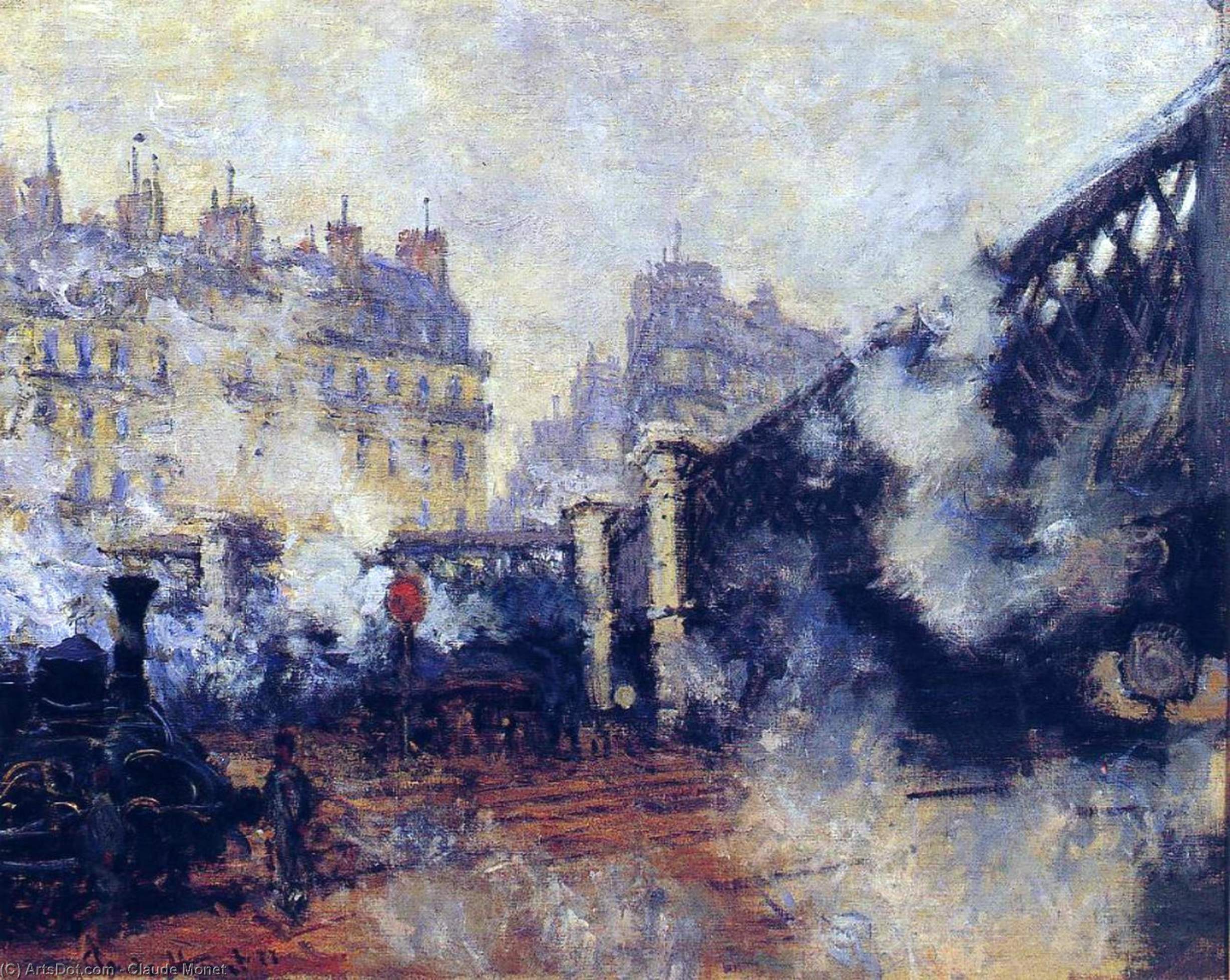 Ordem Reproduções De Belas Artes The Pont de l`Europe, Gare Saint-Lazare, 1877 por Claude Monet (1840-1926, France) | ArtsDot.com