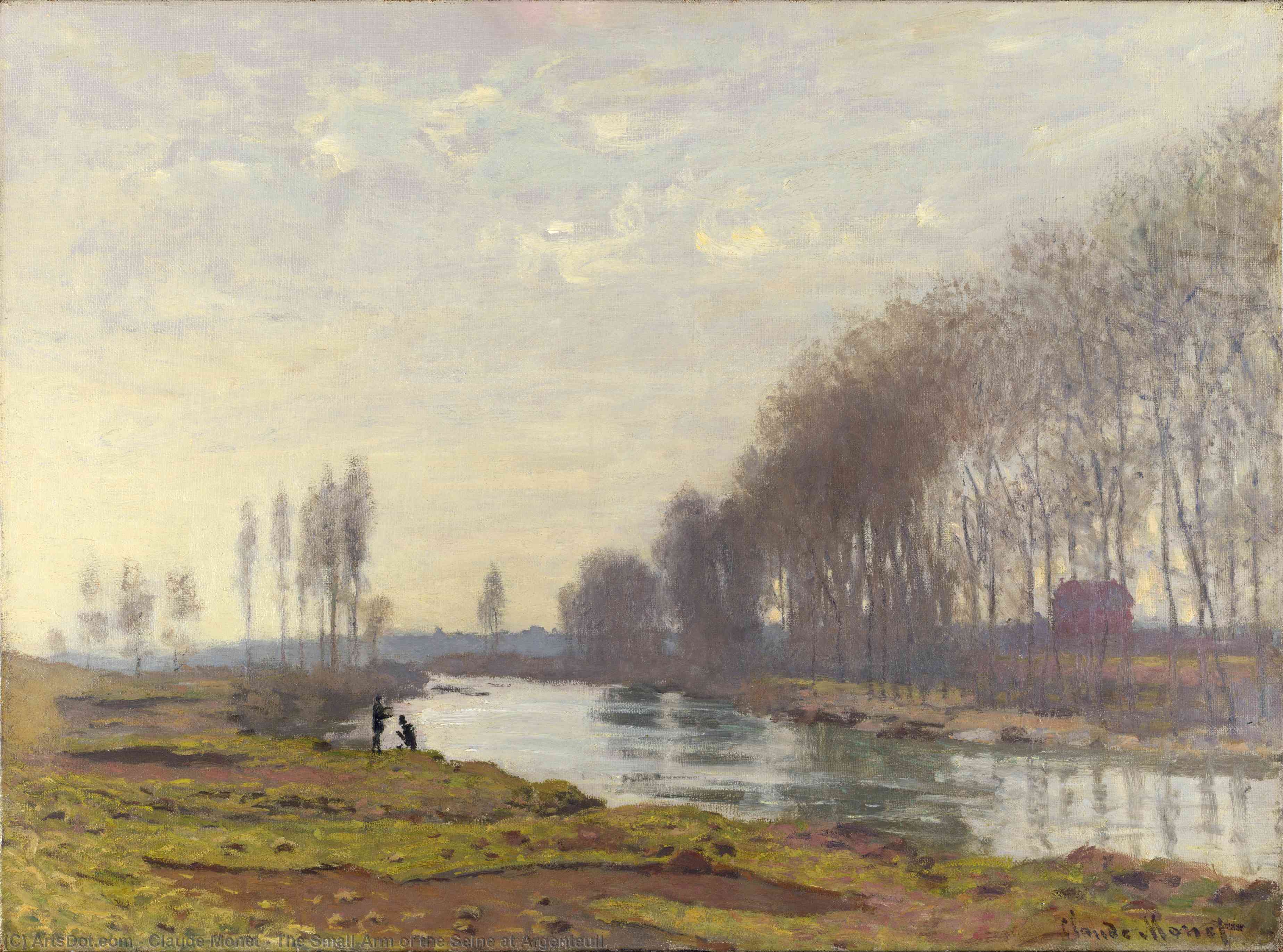 Buy Museum Art Reproductions The Small Arm of the Seine at Argenteuil, 1872 by Claude Monet (1840-1926, France) | ArtsDot.com