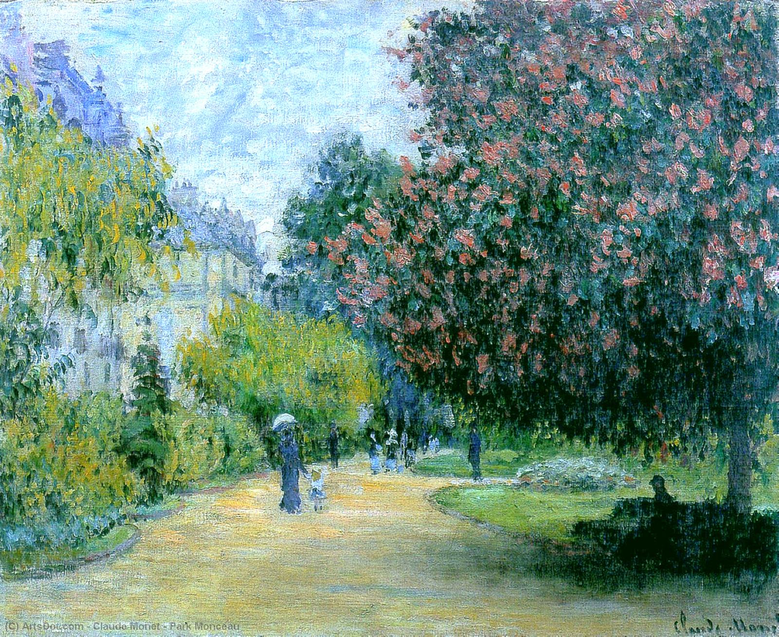 Order Paintings Reproductions Park Monceau, 1876 by Claude Monet (1840-1926, France) | ArtsDot.com