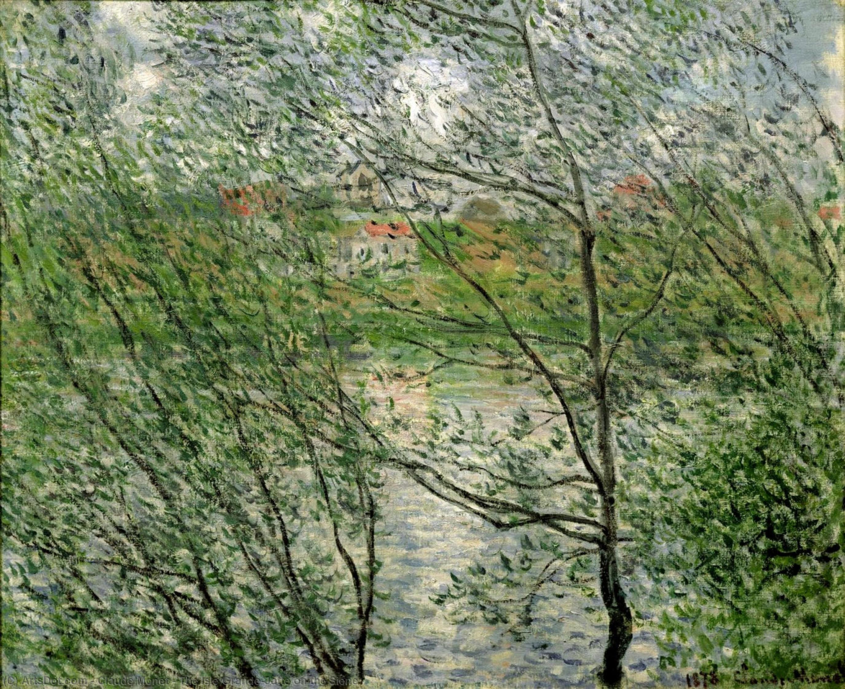 Order Paintings Reproductions The Isle Grande-Jatte on the Siene, 1878 by Claude Monet (1840-1926, France) | ArtsDot.com