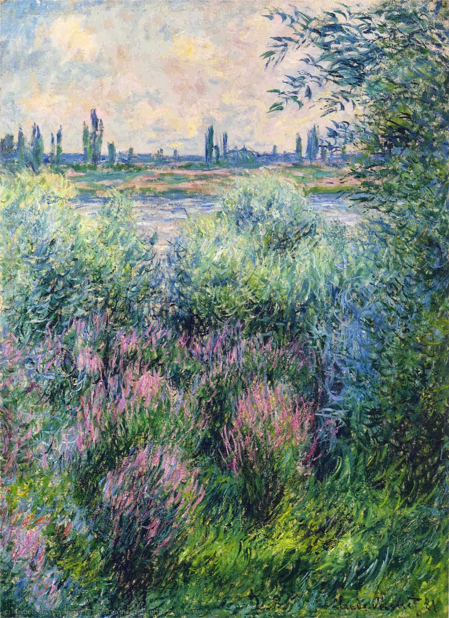 Order Oil Painting Replica Spot on the Banks of the Seine, 1881 by Claude Monet (1840-1926, France) | ArtsDot.com