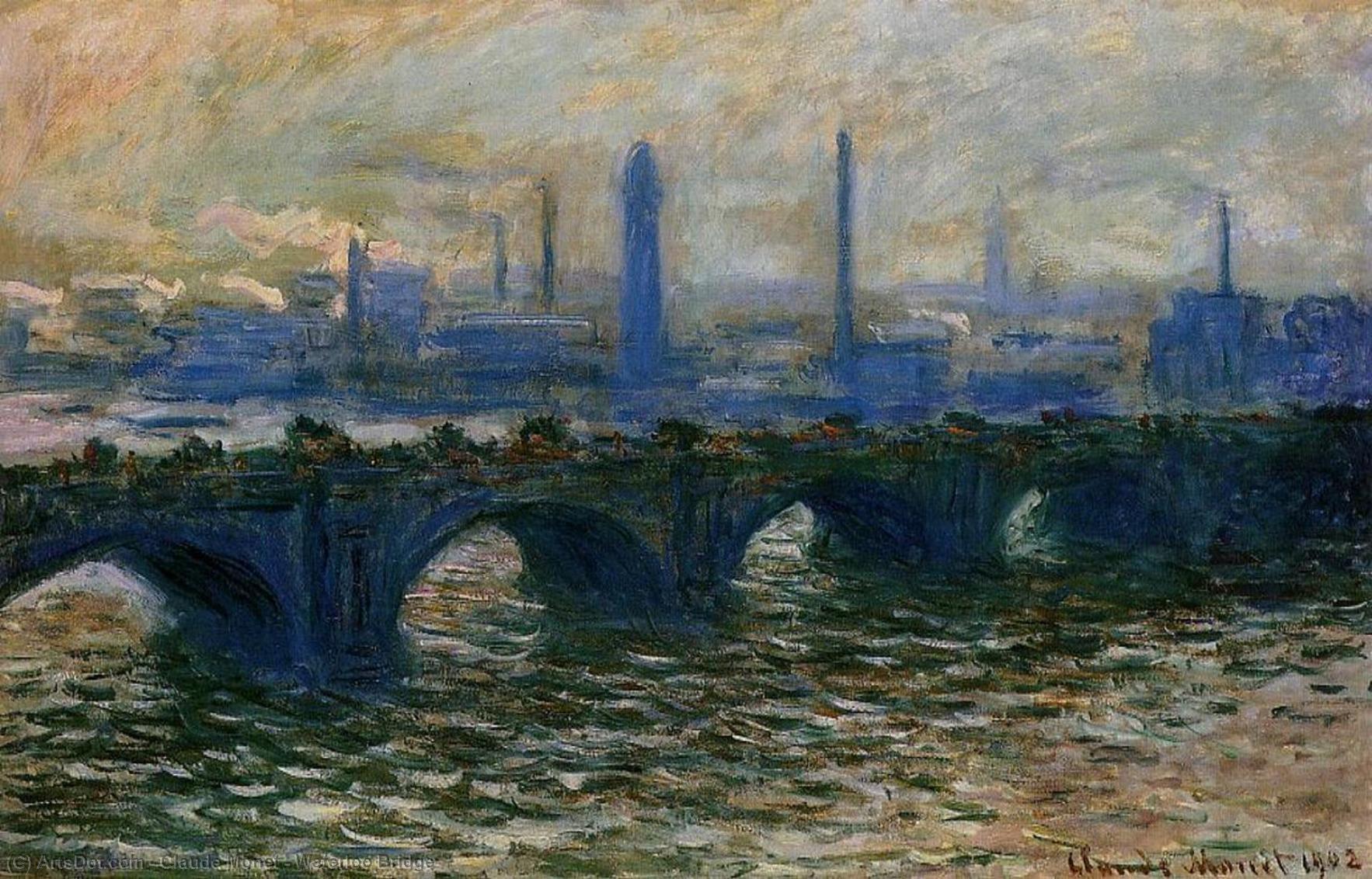 Order Artwork Replica Waterloo Bridge, 1902 by Claude Monet (1840-1926, France) | ArtsDot.com