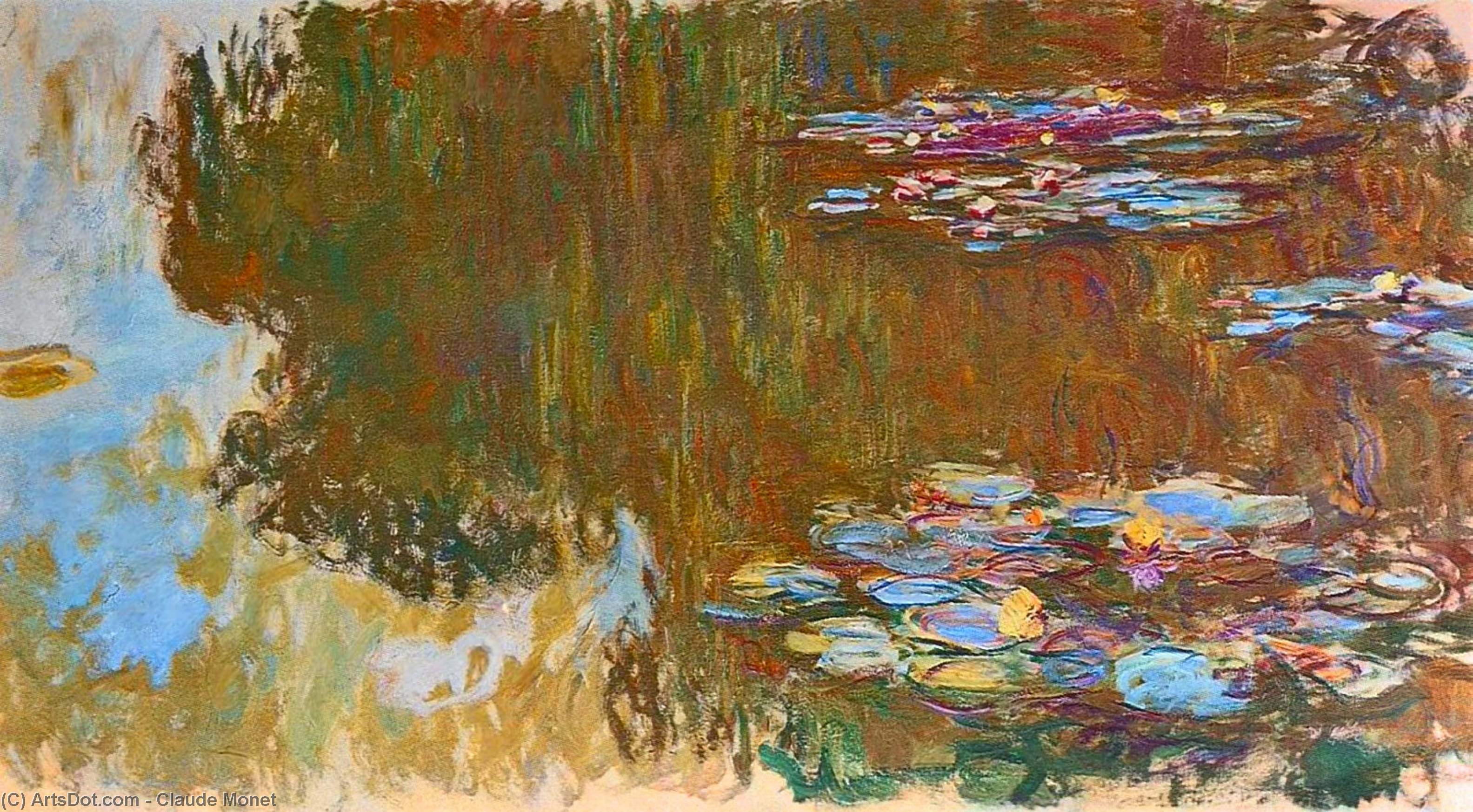 Buy Museum Art Reproductions Water Lilies (67), 1919 by Claude Monet (1840-1926, France) | ArtsDot.com