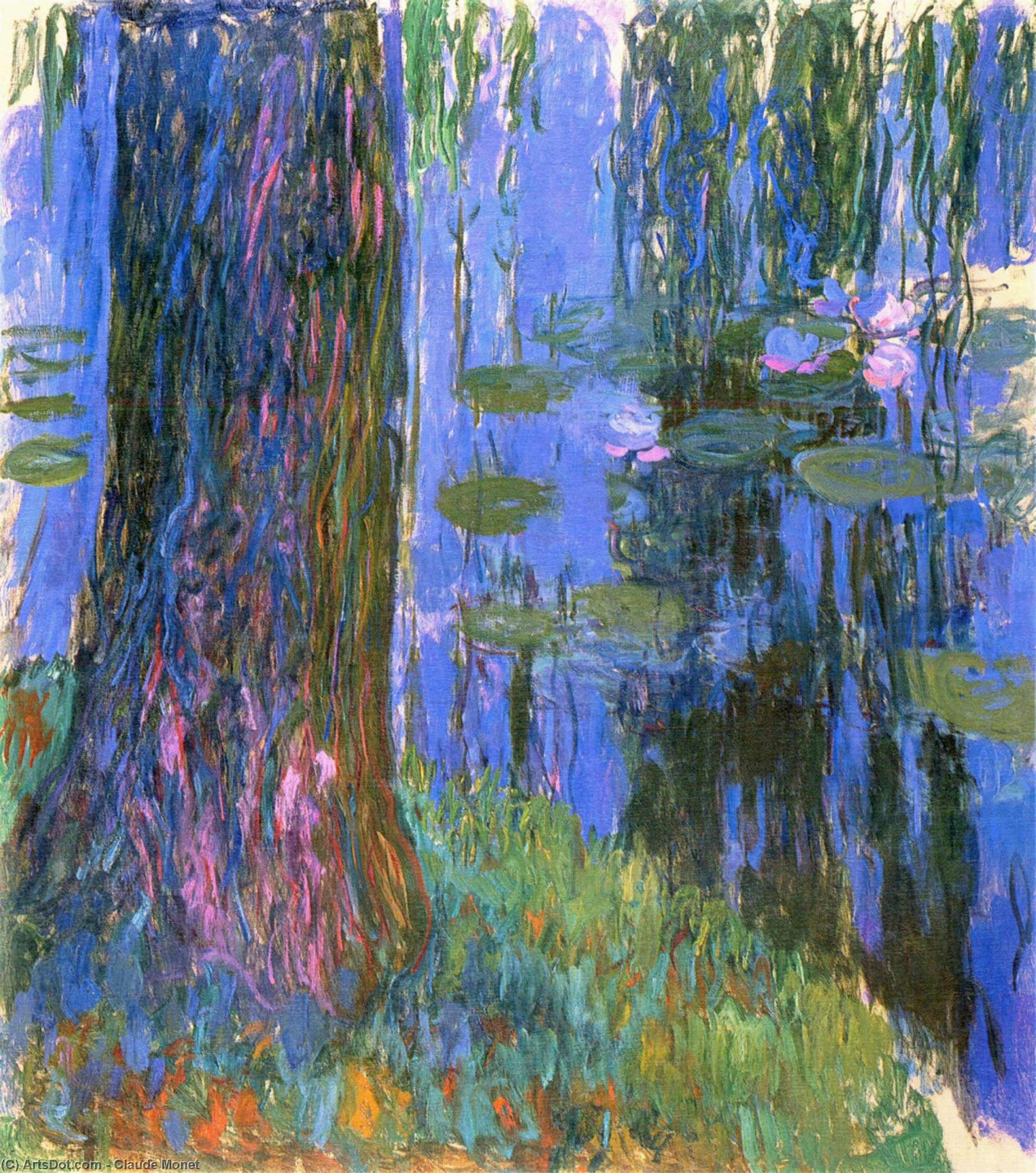 Buy Museum Art Reproductions Weeping Willow and Water-Lily Pond, 1919 by Claude Monet (1840-1926, France) | ArtsDot.com