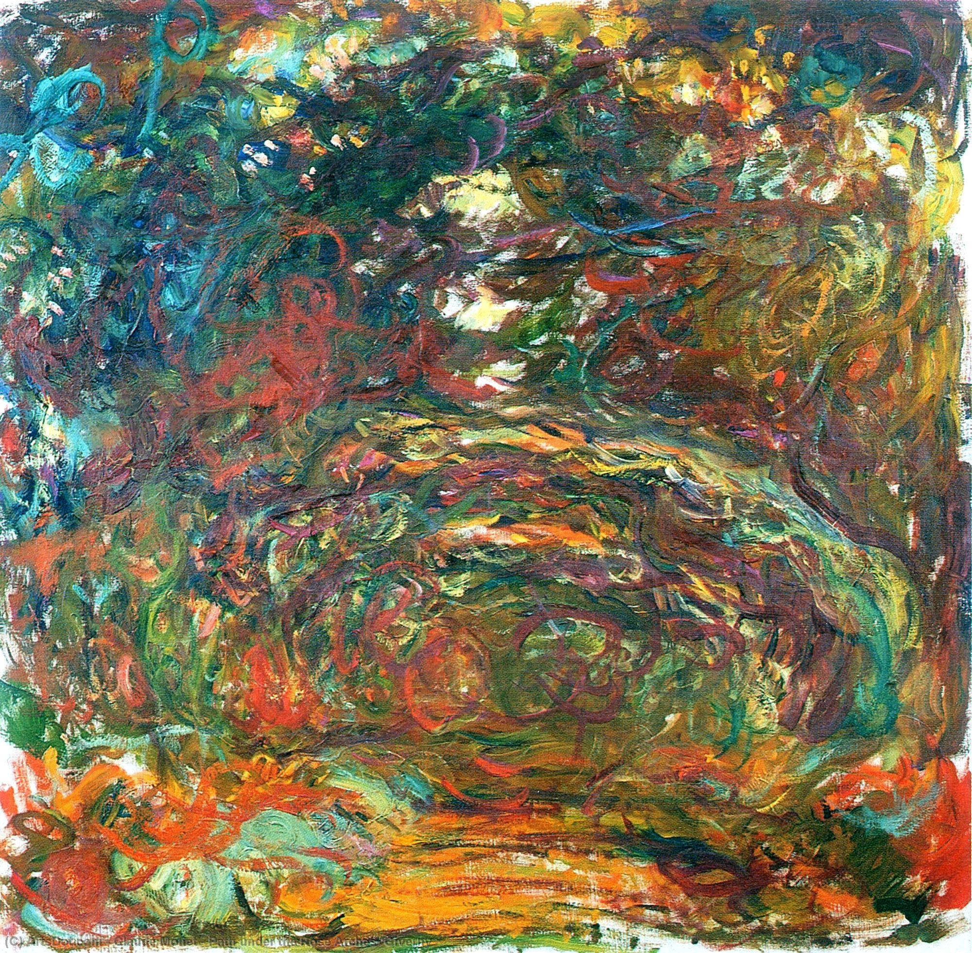 Order Artwork Replica Path under the Rose Arches, Giverny, 1922 by Claude Monet (1840-1926, France) | ArtsDot.com
