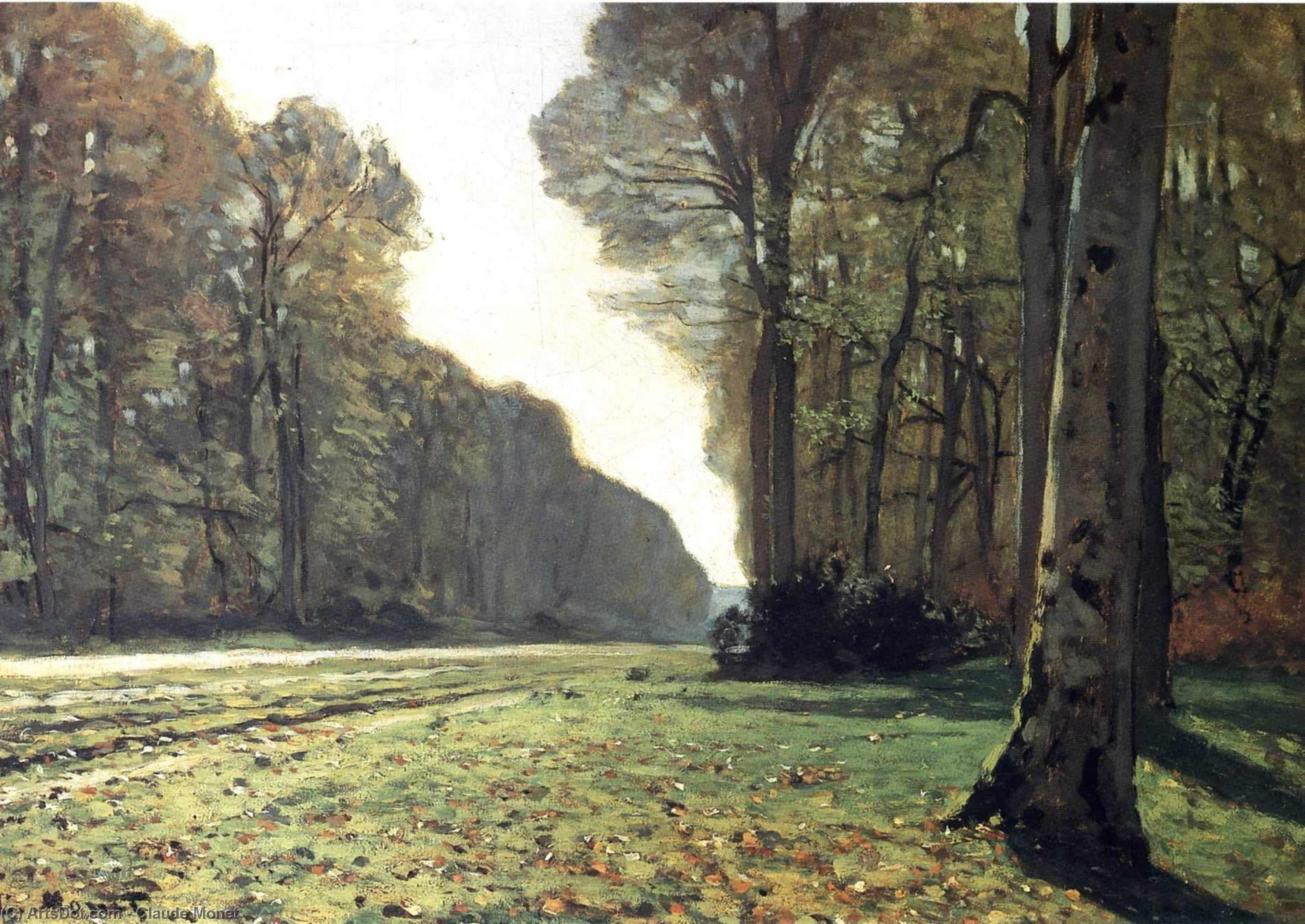 Buy Museum Art Reproductions The Pave de Chailly in the Forest by Claude Monet (1840-1926, France) | ArtsDot.com