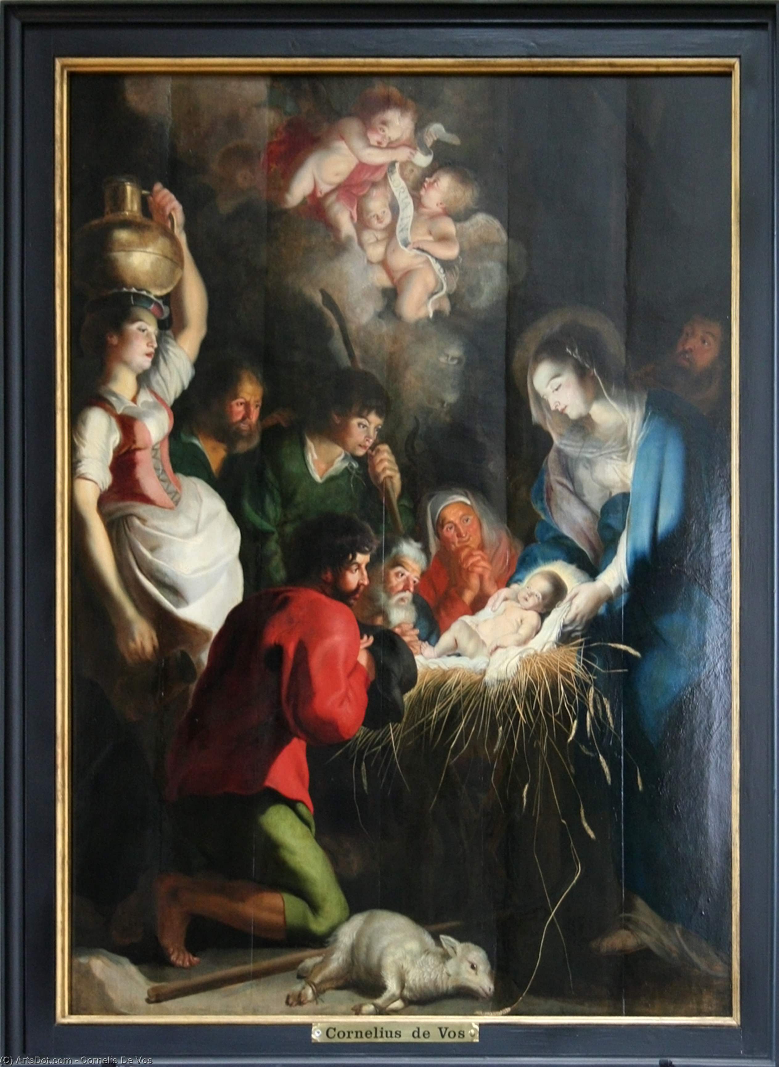 Order Paintings Reproductions The Birth of Jesus, 1618 by Cornelis De Vos (1585-1651, Belgium) | ArtsDot.com