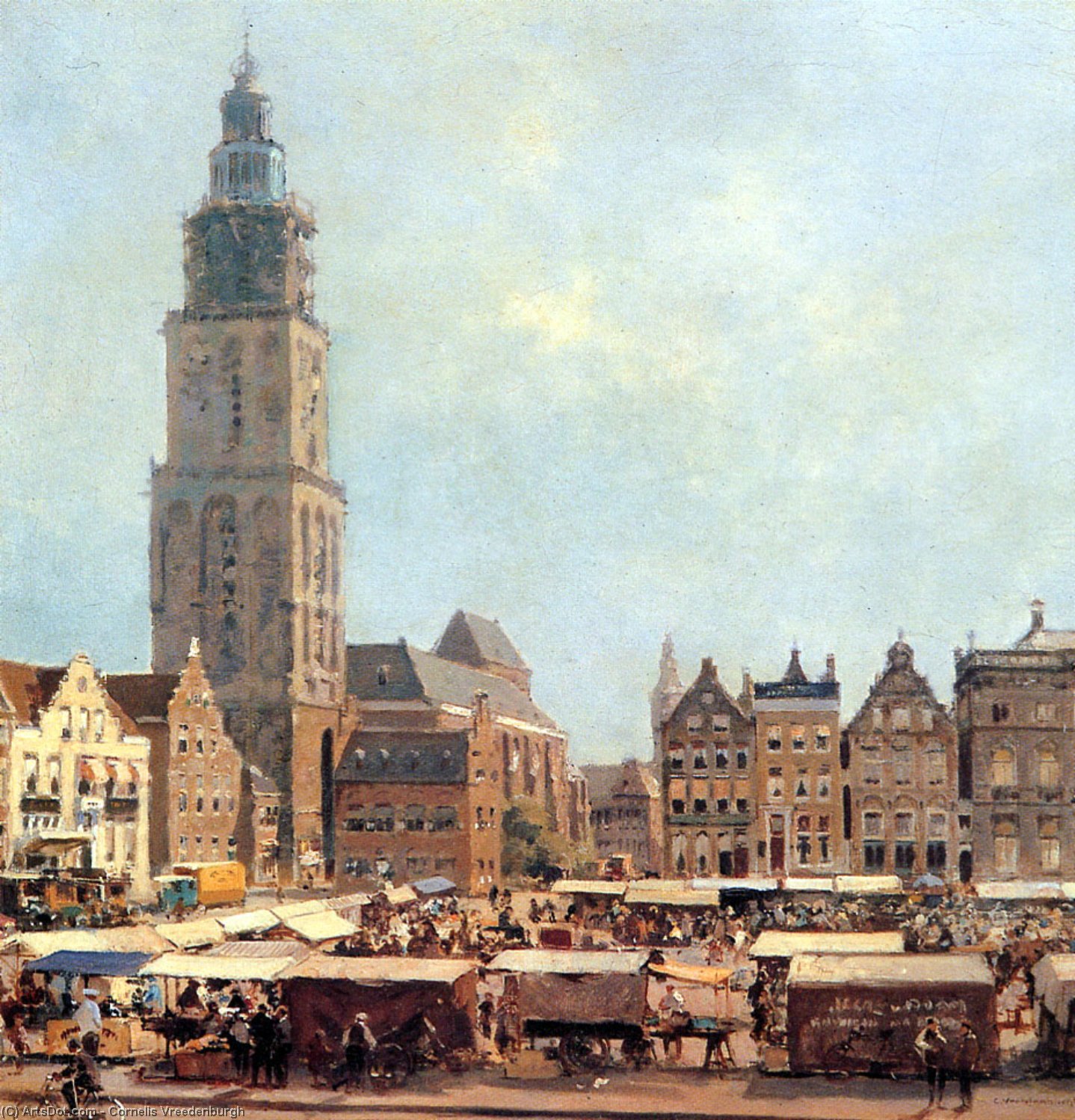 Order Artwork Replica View On Market In Groningen by Cornelis Vreedenburgh (1880-1946, Netherlands) | ArtsDot.com