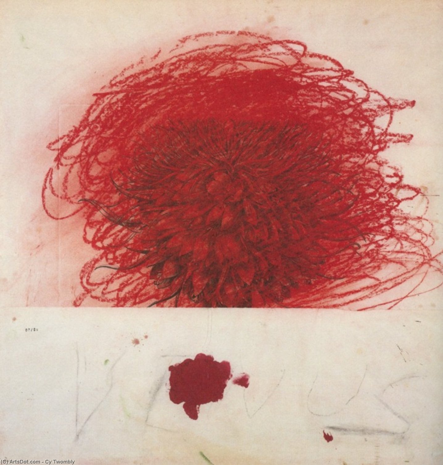Pan II, 1980 by Cy Twombly (1928-2011, United States) Cy Twombly | ArtsDot.com