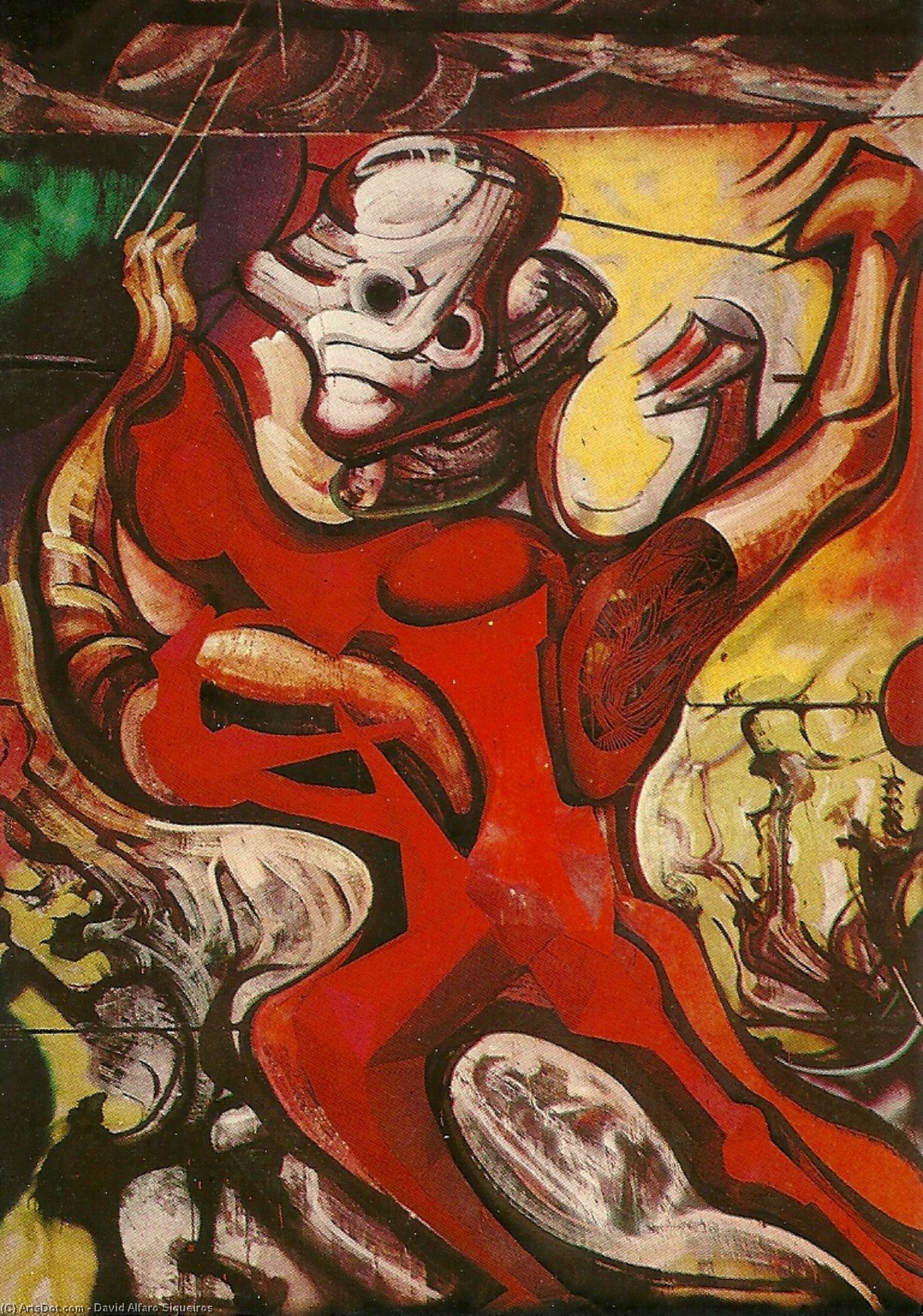 Buy Museum Art Reproductions The March of Humanity (detail) by David Alfaro Siqueiros (Inspired By) (1896-1974, Mexico) | ArtsDot.com