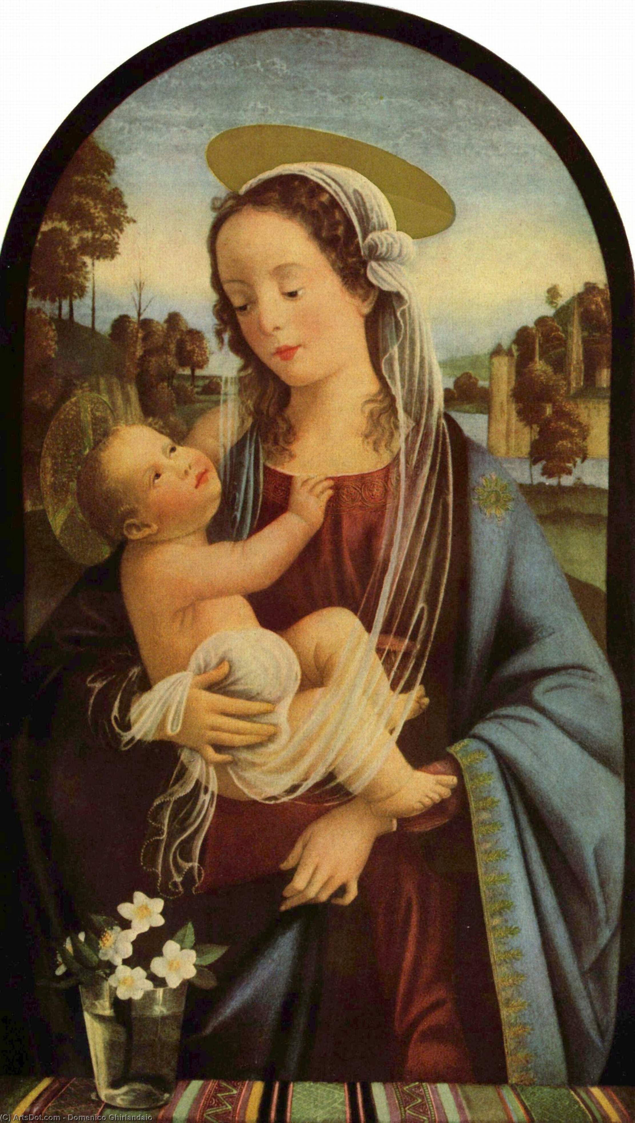 Order Art Reproductions Madonna, 1473 by Domenico Ghirlandaio (1449-1494, Italy) | ArtsDot.com