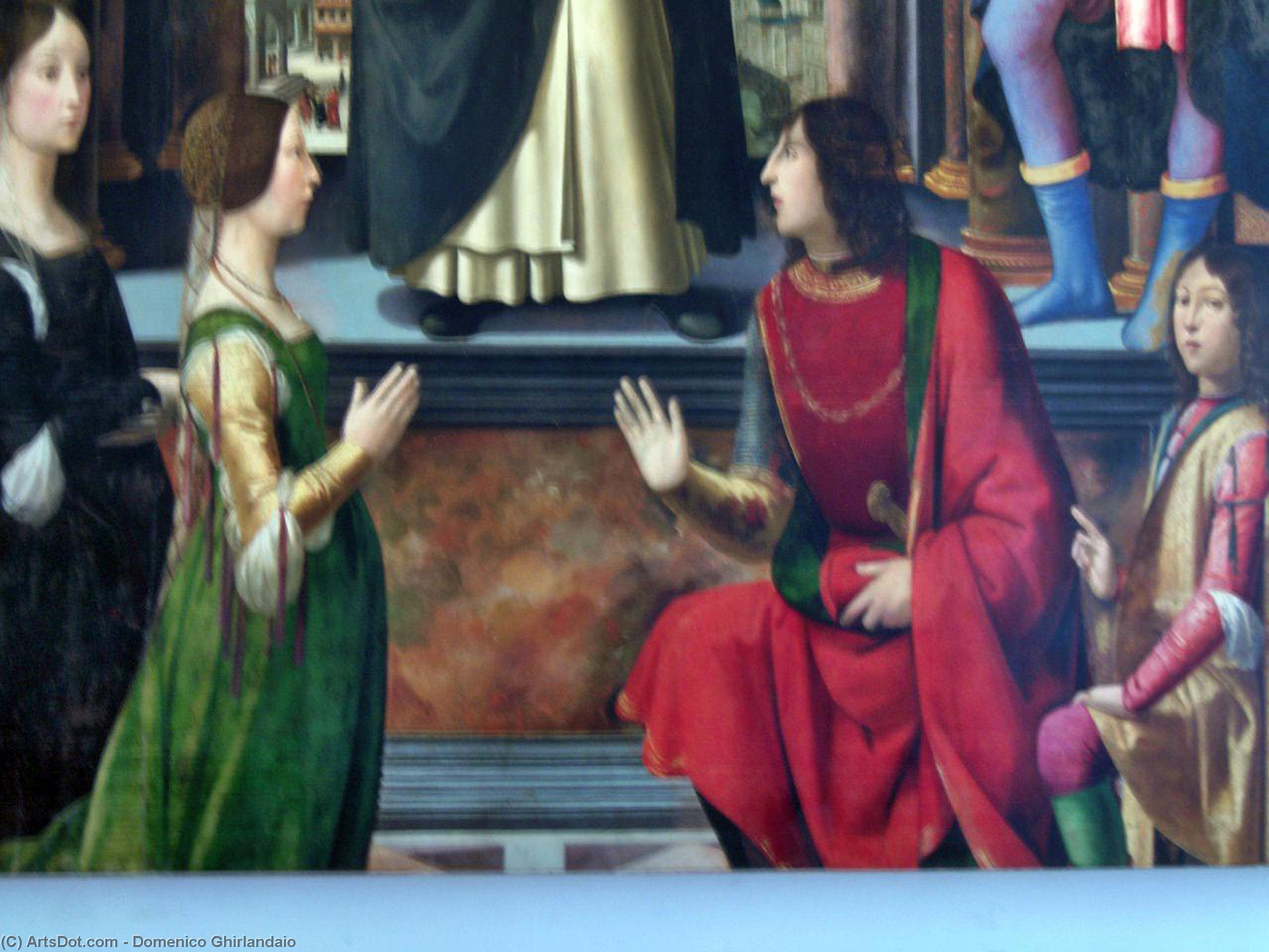 Order Oil Painting Replica Altarpiece of St. Vincent Ferrer by Domenico Ghirlandaio (1449-1494, Italy) | ArtsDot.com