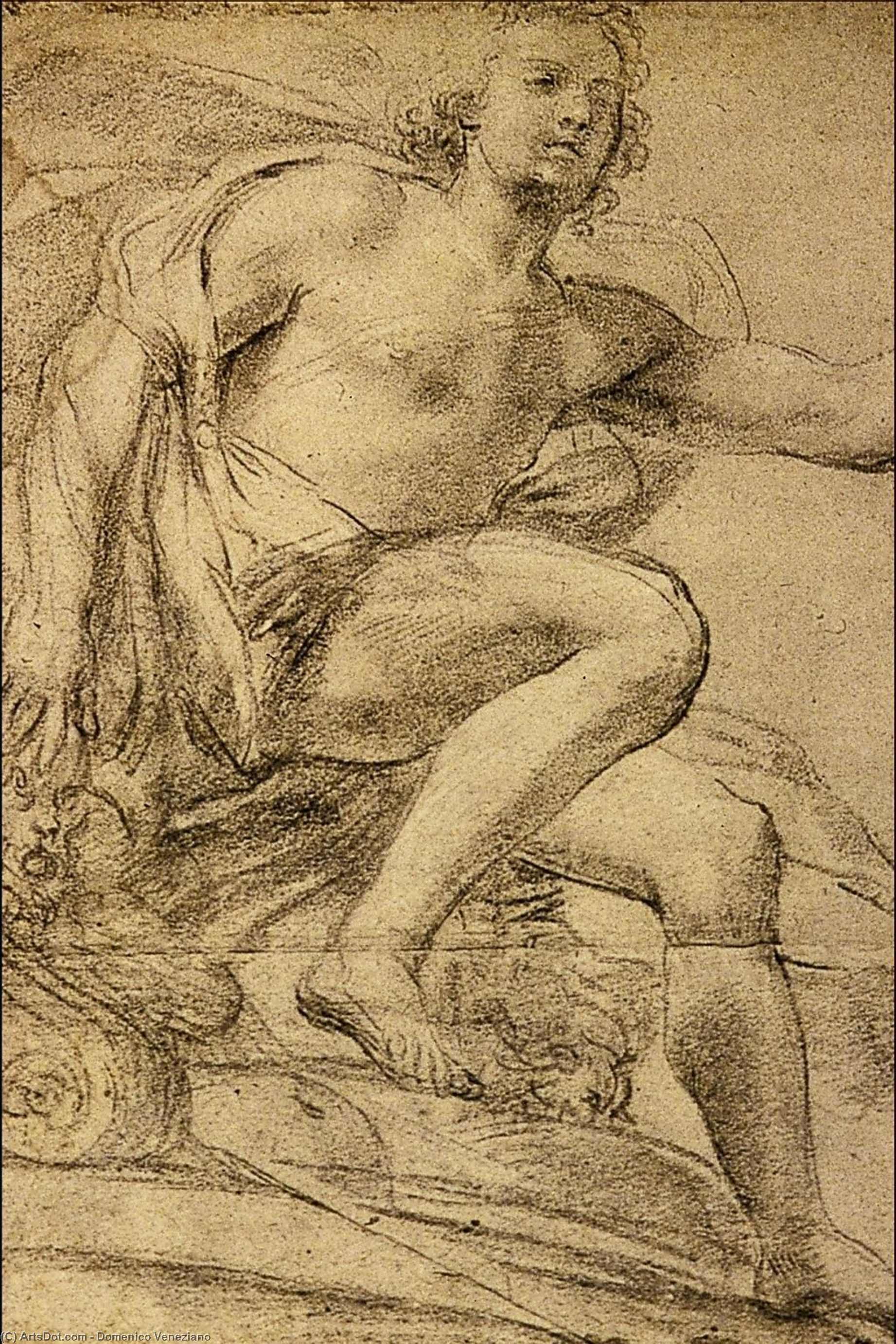 Buy Museum Art Reproductions Study of Apollo by Domenico Veneziano (1410-1461, Italy) | ArtsDot.com