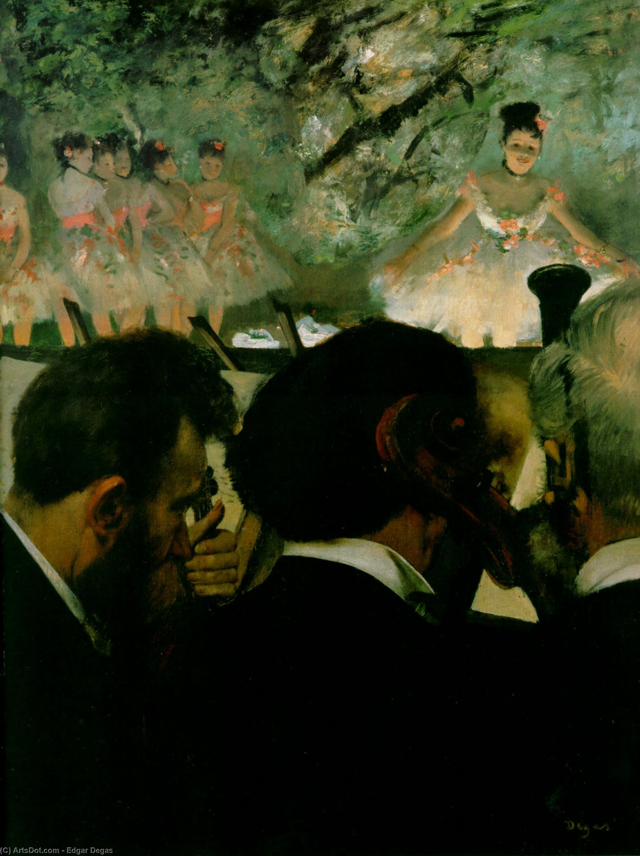 Order Artwork Replica Musicians in the Orchestra, 1872 by Edgar Degas (1834-1917, France) | ArtsDot.com