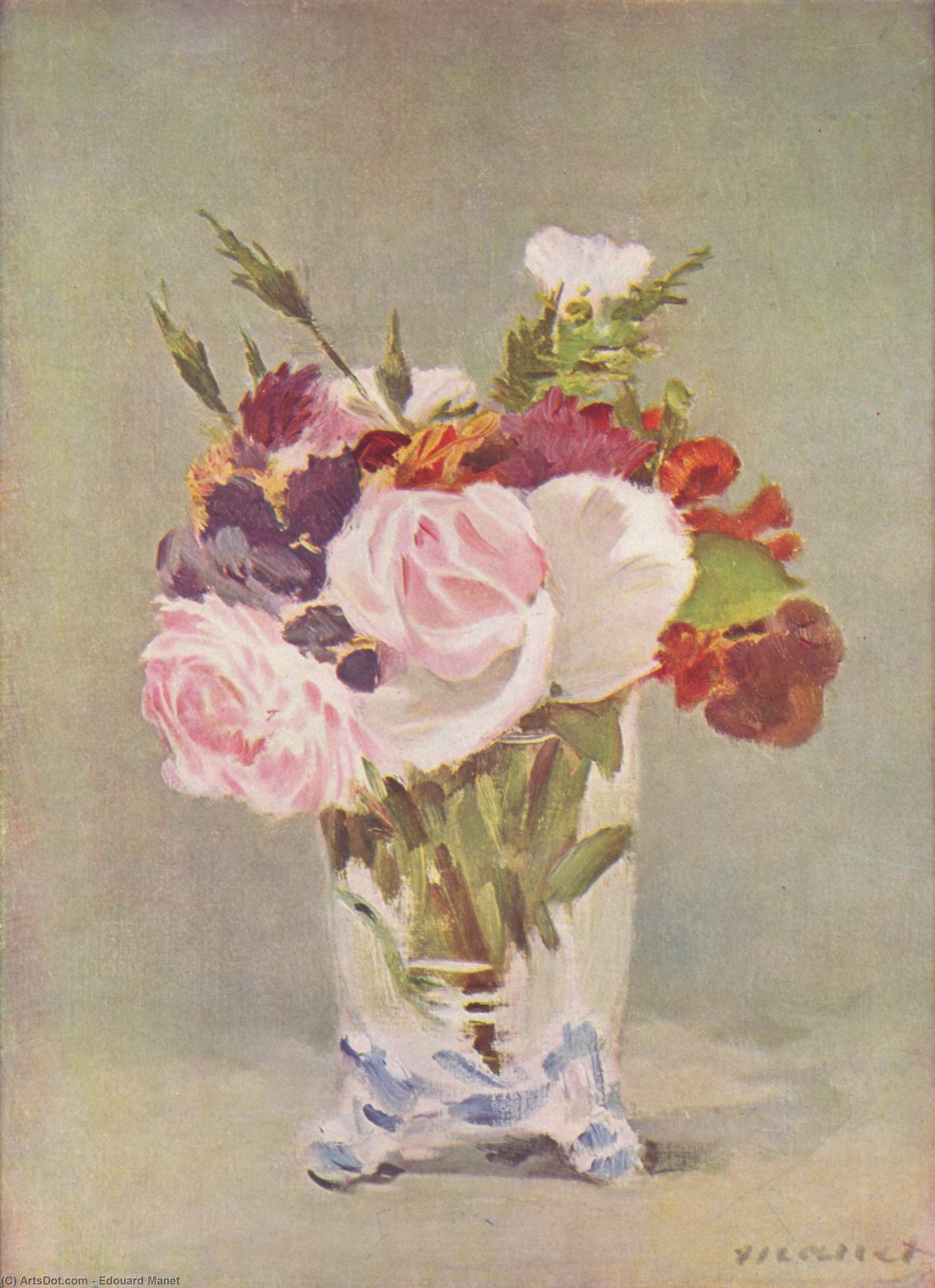 Buy Museum Art Reproductions Still life with flowers, 1880 by Edouard Manet (1832-1883, France) | ArtsDot.com