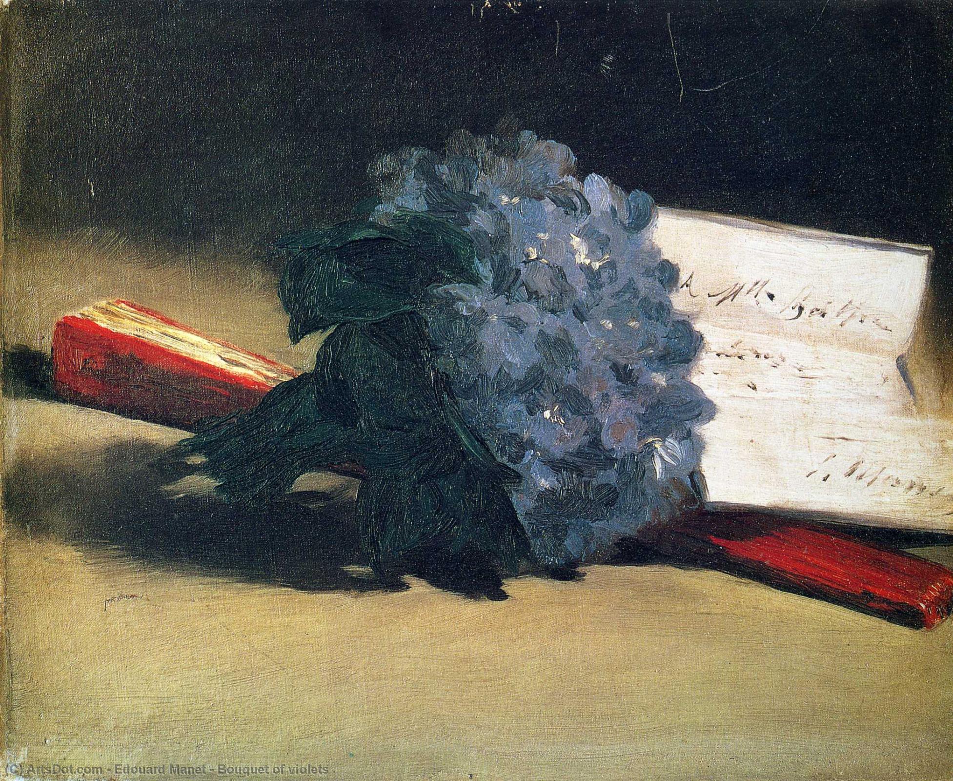 Order Oil Painting Replica Bouquet of violets, 1872 by Edouard Manet (1832-1883, France) | ArtsDot.com