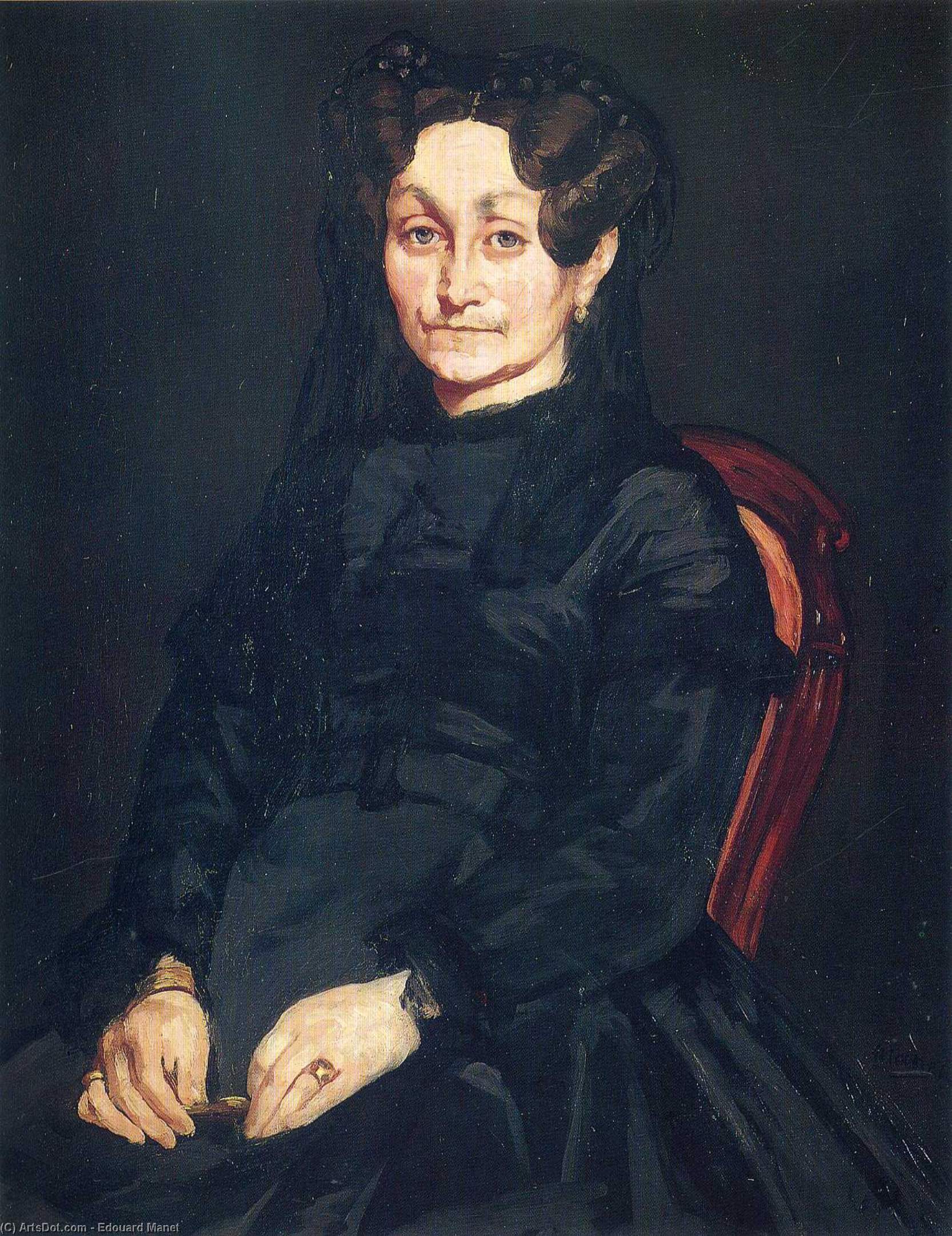 Order Oil Painting Replica Madame Auguste Manet, 1865 by Edouard Manet (1832-1883, France) | ArtsDot.com