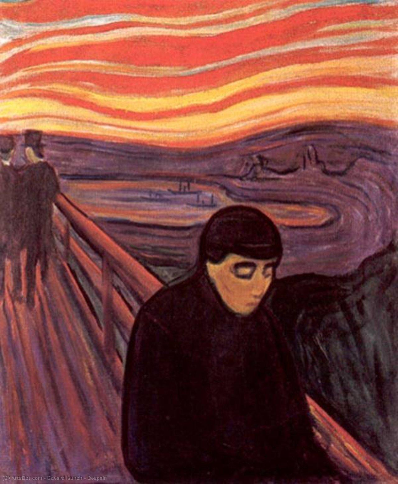 Buy Museum Art Reproductions Despair, 1892 by Edvard Munch (1863-1944, Sweden) | ArtsDot.com