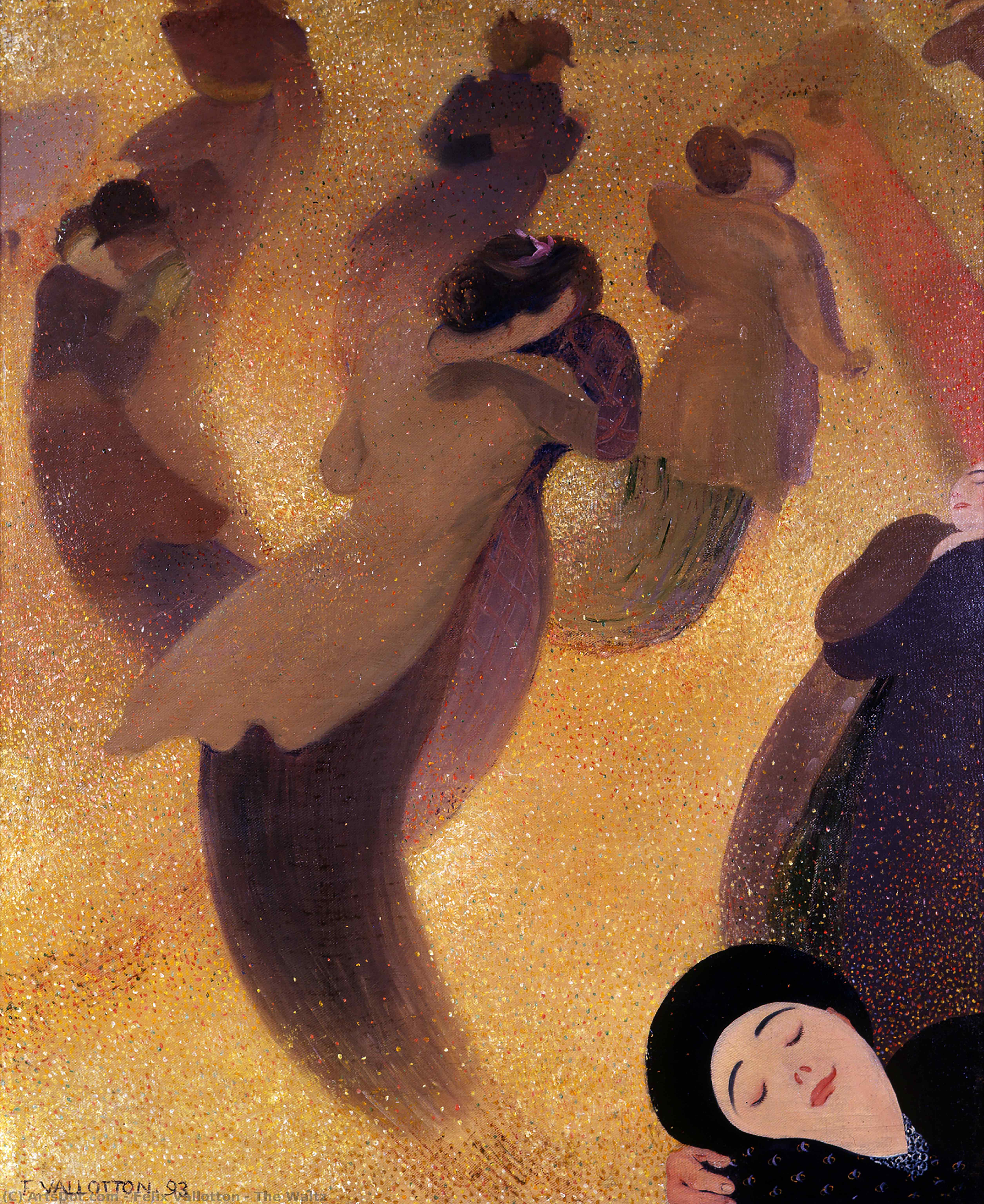 Order Paintings Reproductions The Waltz, 1893 by Felix Vallotton (1865-1925, Switzerland) | ArtsDot.com