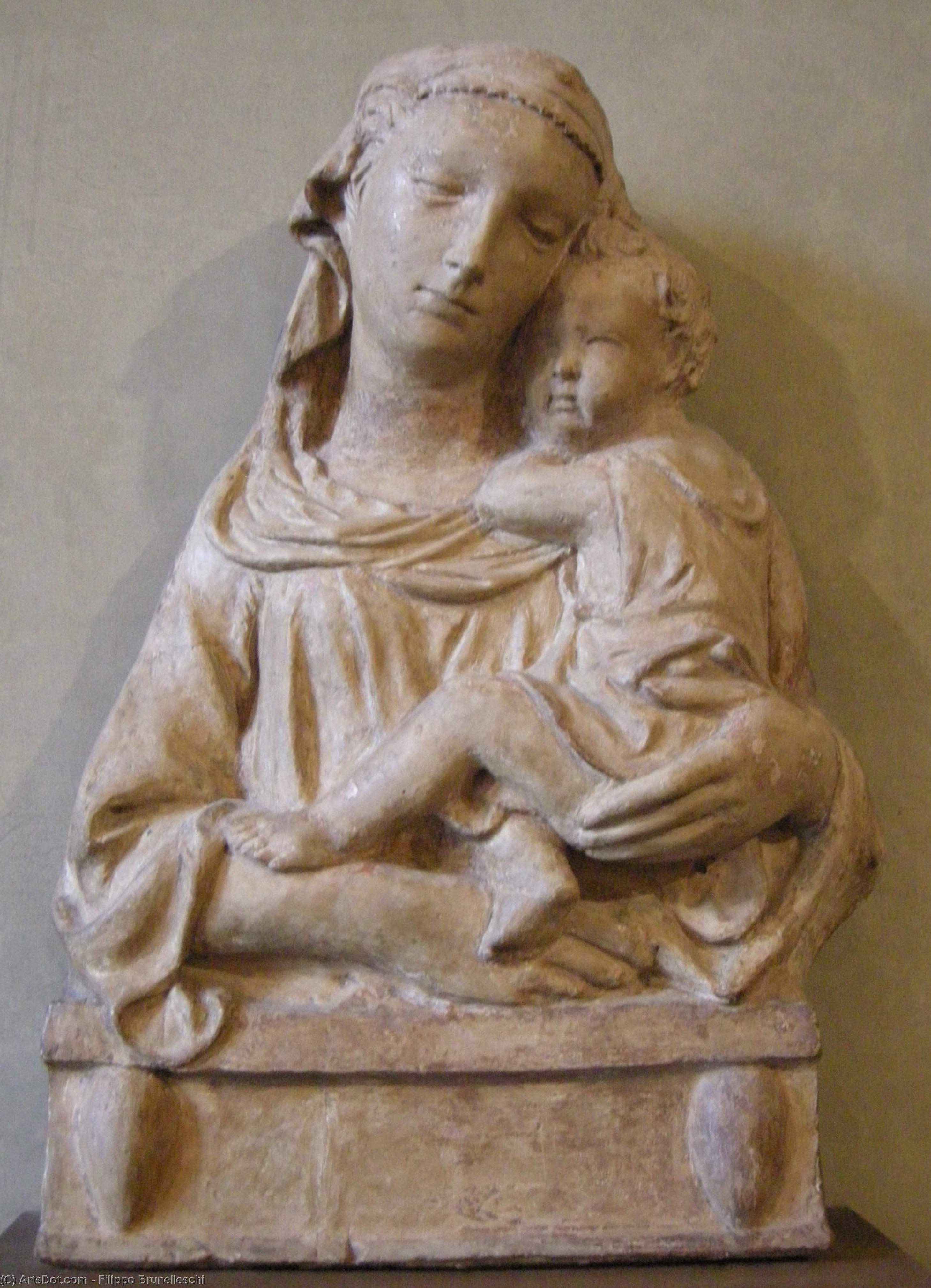Buy Museum Art Reproductions Madonna with Child, 1402 by Filippo Brunelleschi (1377-1446, Italy) | ArtsDot.com