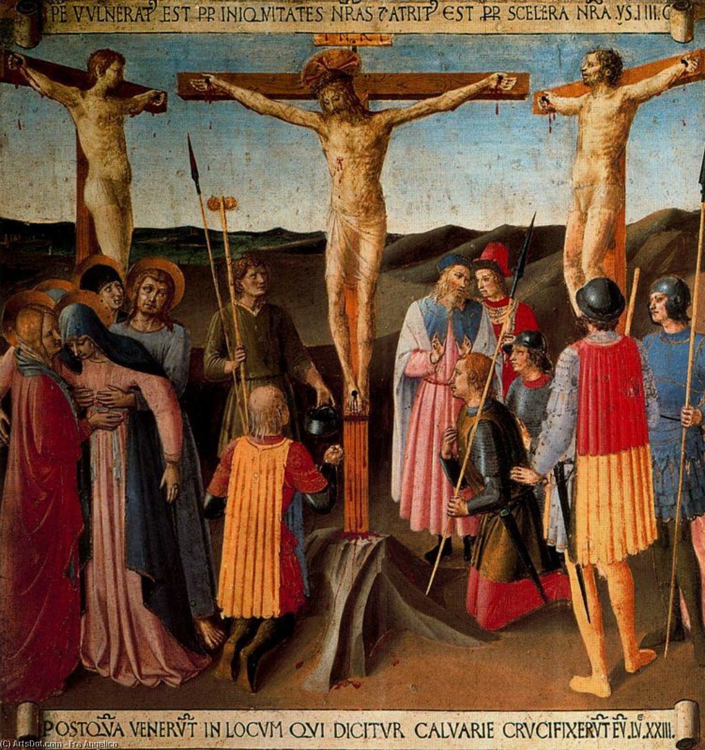 Order Oil Painting Replica Crucifixion, 1420 by Fra Angelico (1395-1455, Italy) | ArtsDot.com