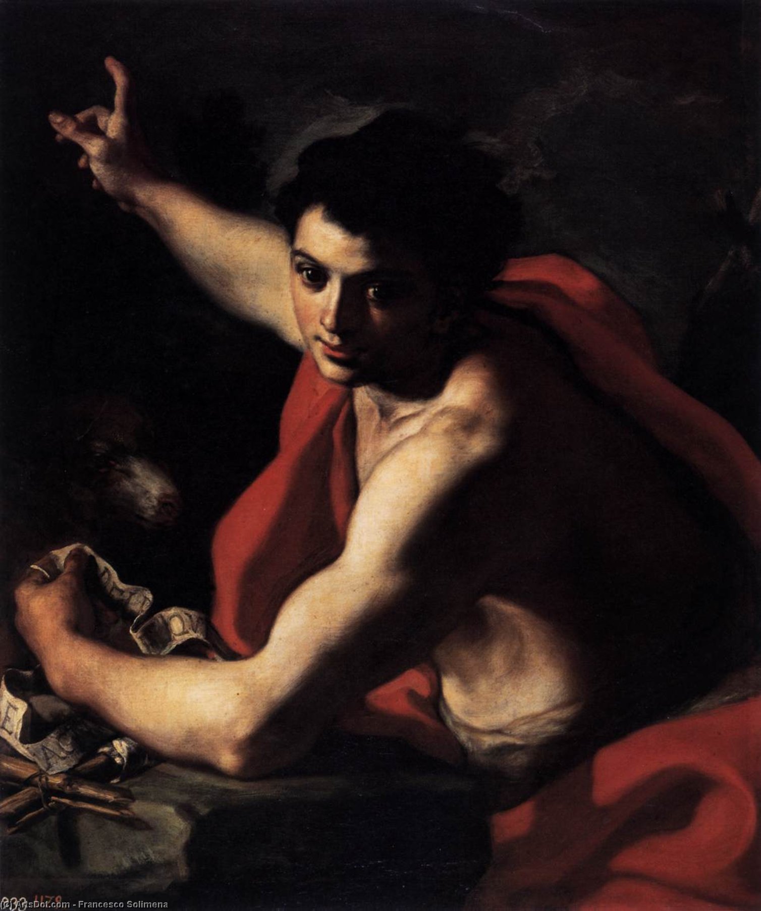 Buy Museum Art Reproductions St John the Baptist by Francesco Solimena (1657-1747, Italy) | ArtsDot.com