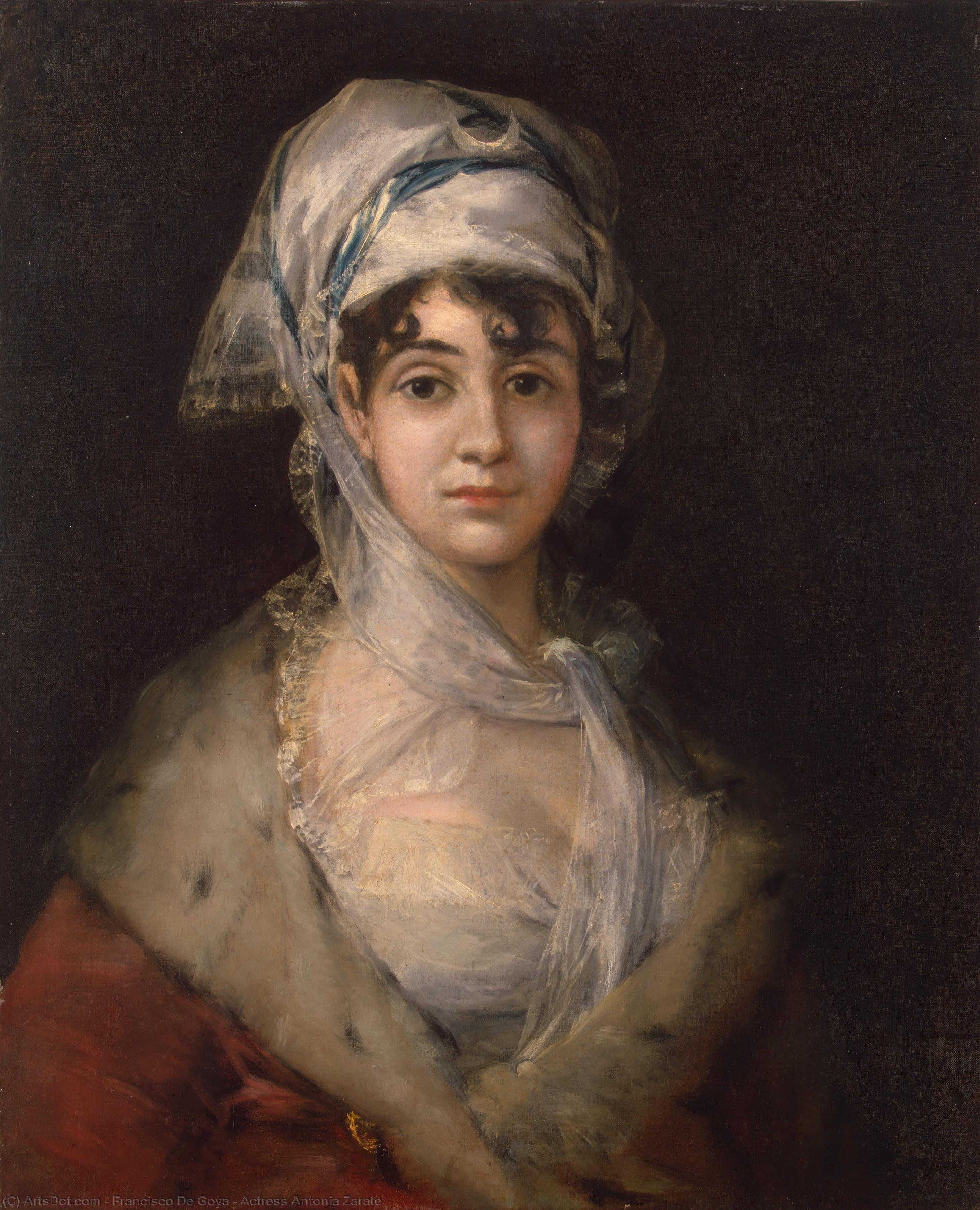 Order Oil Painting Replica Actress Antonia Zarate, 1811 by Francisco De Goya (1746-1828, Spain) | ArtsDot.com