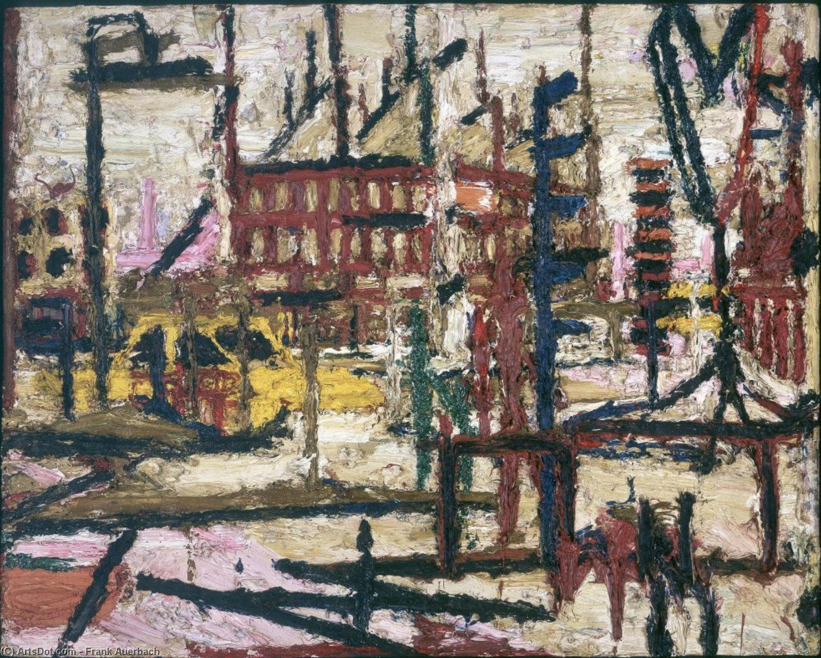 Mornington Crescent by Frank Helmuth Auerbach Frank Helmuth Auerbach | ArtsDot.com
