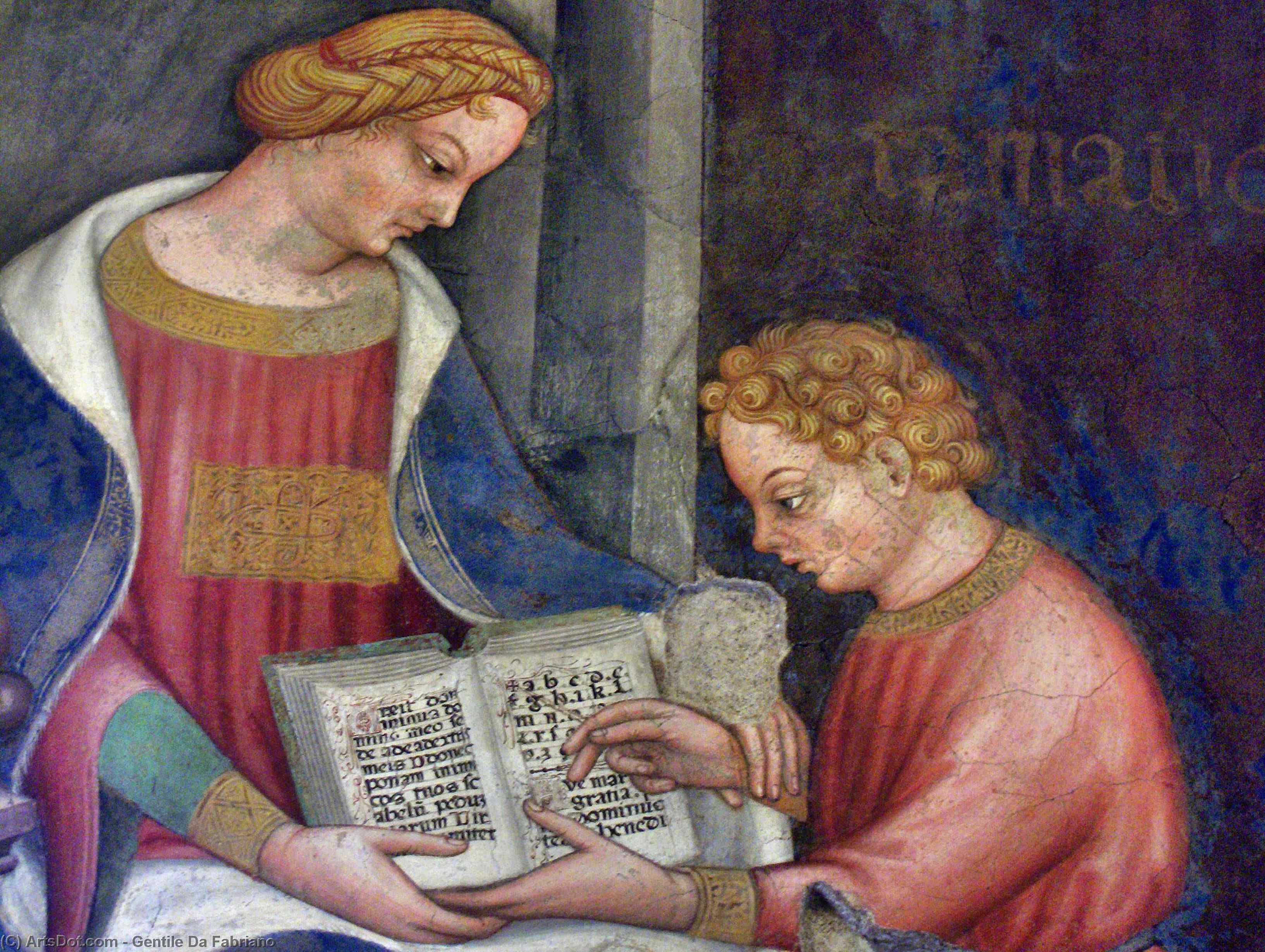 Order Paintings Reproductions Grammar by Gentile Da Fabriano (1370-1427, Italy) | ArtsDot.com