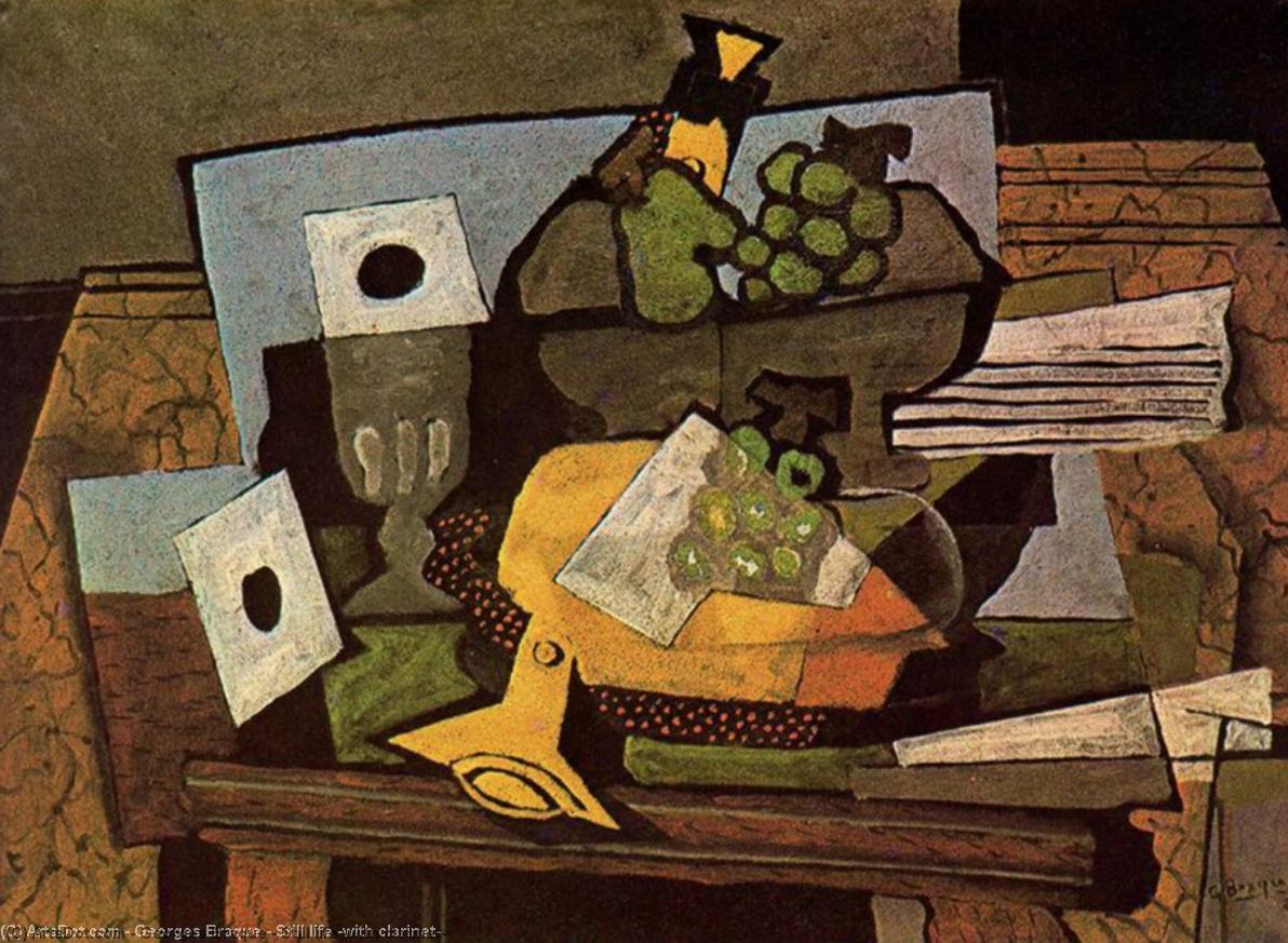 Order Artwork Replica Still life (with clarinet), 1927 by Georges Braque (Inspired By) (1882-1963, France) | ArtsDot.com