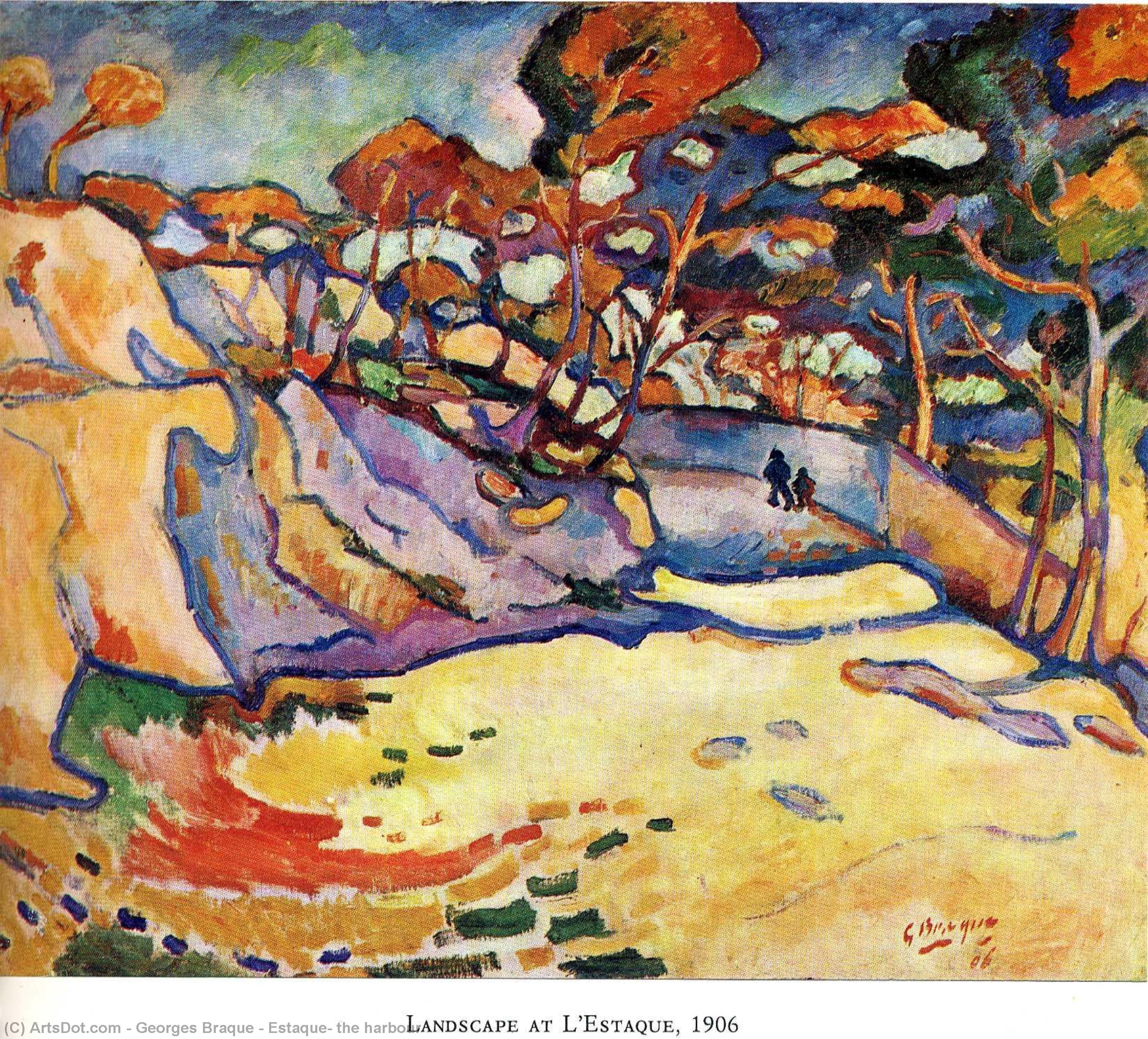 Buy Museum Art Reproductions Estaque, the harbour, 1906 by Georges Braque (Inspired By) (1882-1963, France) | ArtsDot.com