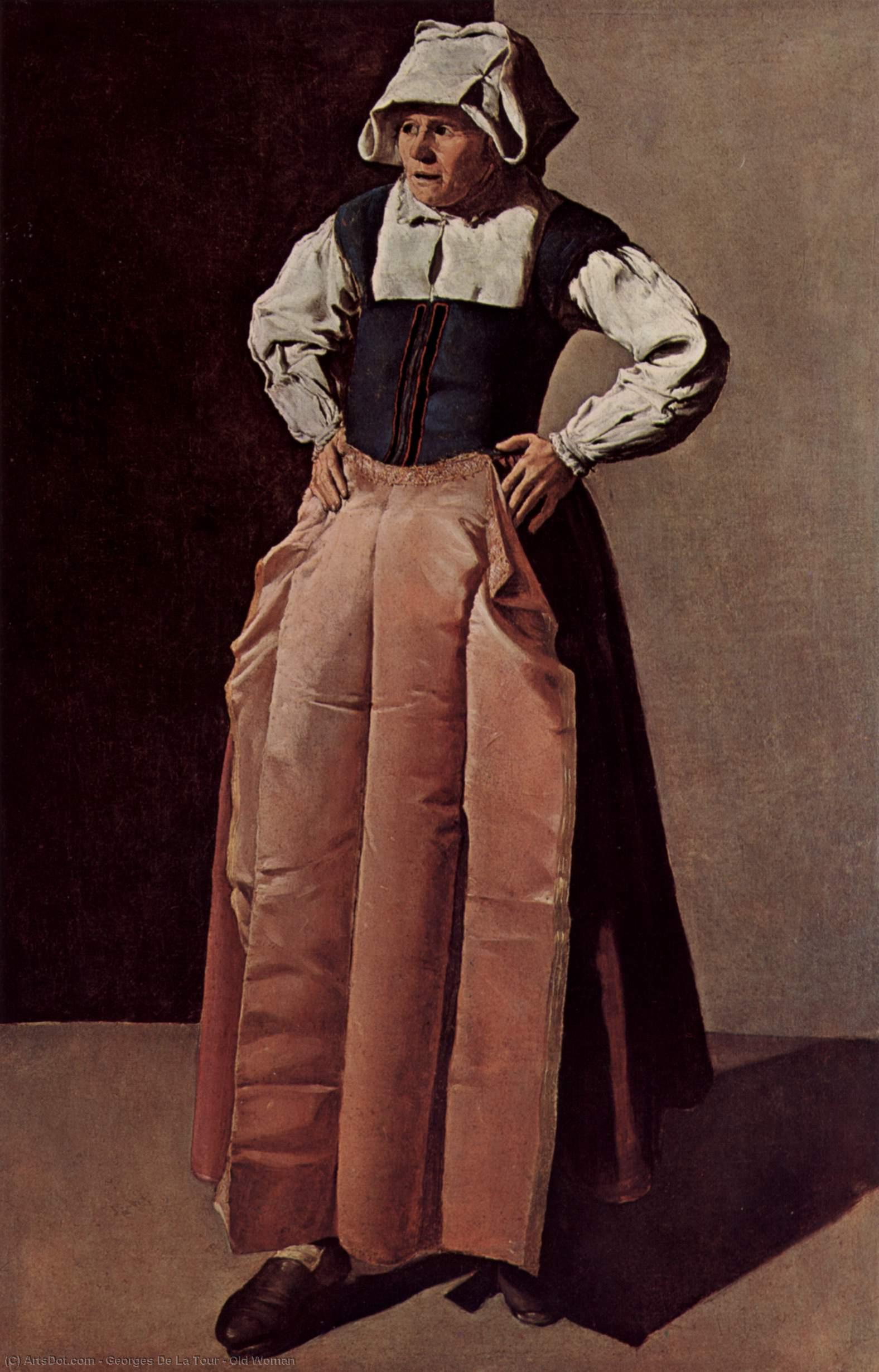 Order Paintings Reproductions Old Woman, 1619 by Georges De La Tour (1593-1652, France) | ArtsDot.com