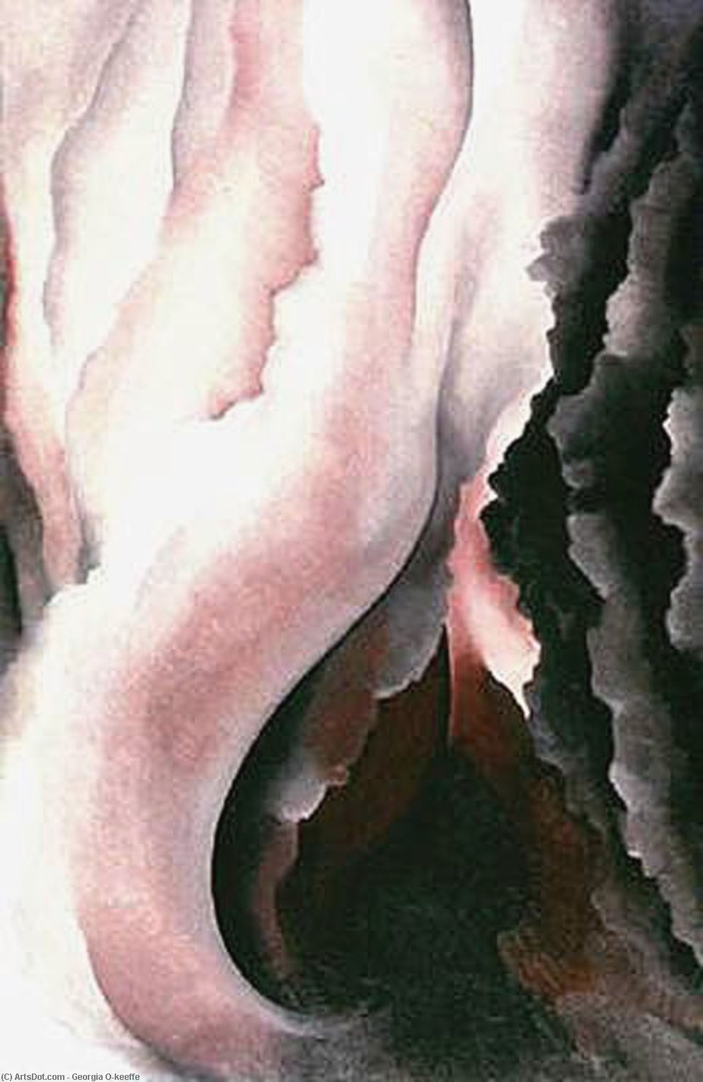 Order Paintings Reproductions Dark Iris .2 by Georgia Totto O'keeffe (Inspired By) (1887-1986, United States) | ArtsDot.com