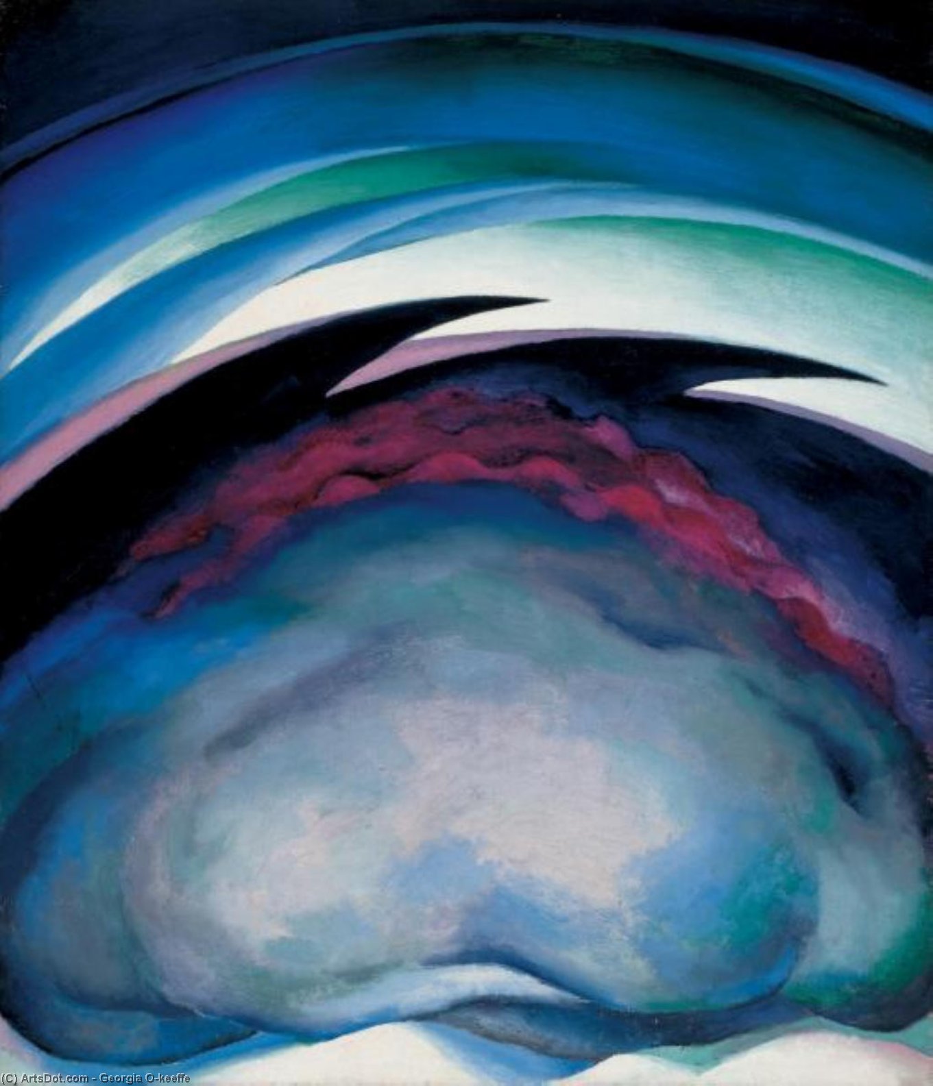 Order Oil Painting Replica From the Plains by Georgia Totto O'keeffe (Inspired By) (1887-1986, United States) | ArtsDot.com