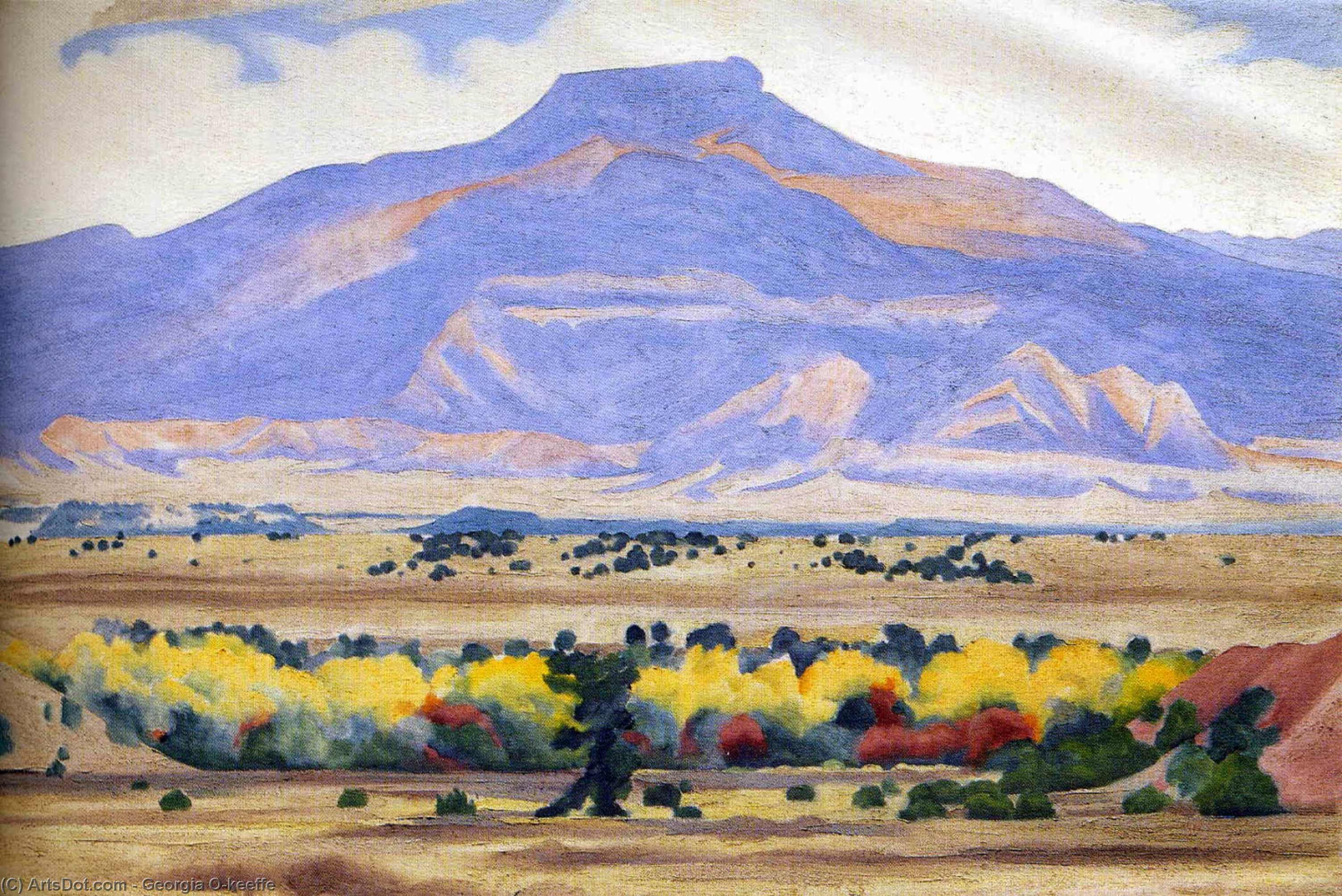 Order Oil Painting Replica Pedernal by Georgia Totto O'keeffe (Inspired By) (1887-1986, United States) | ArtsDot.com