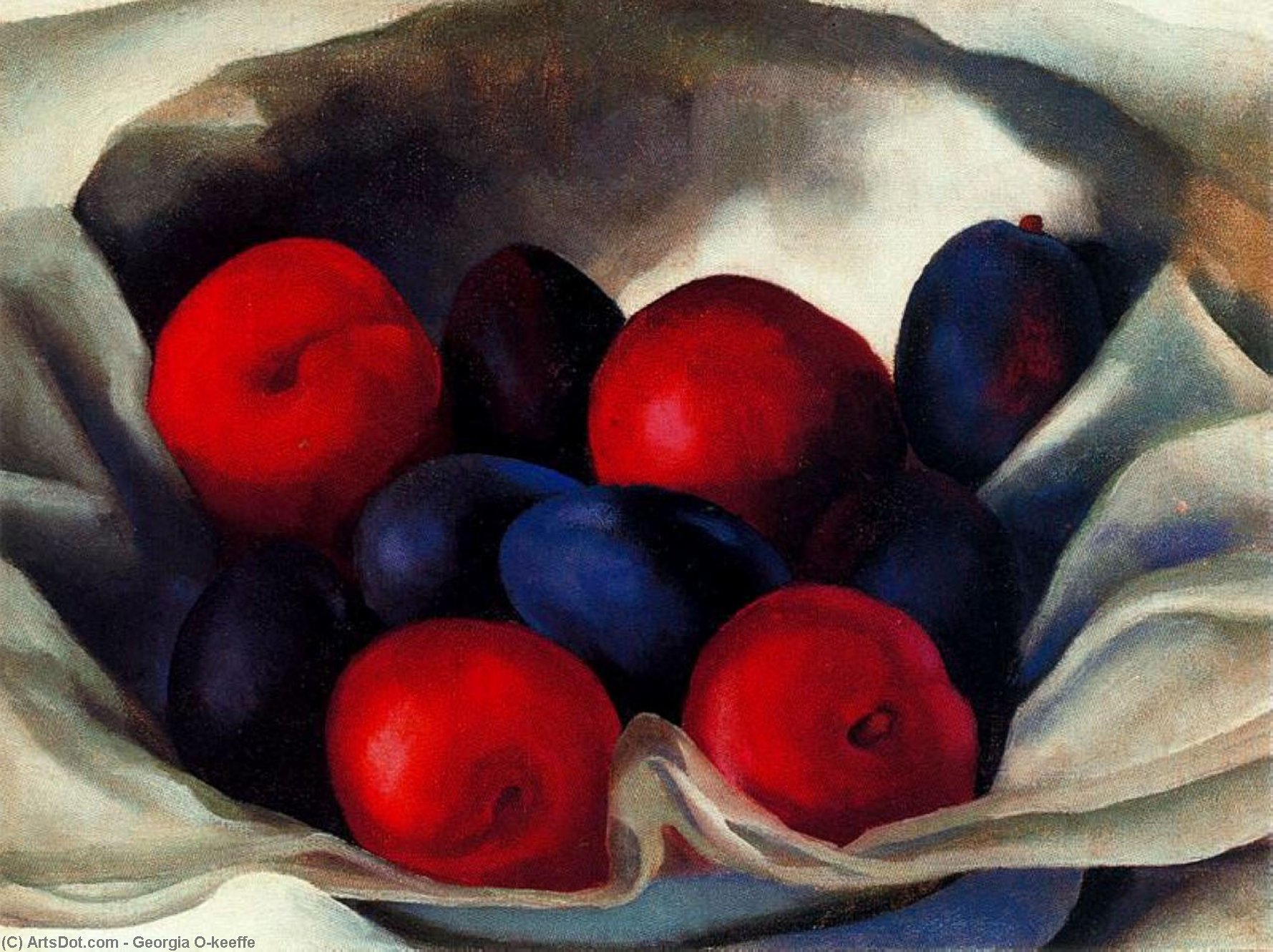 Buy Museum Art Reproductions Plums by Georgia Totto O'keeffe (Inspired By) (1887-1986, United States) | ArtsDot.com