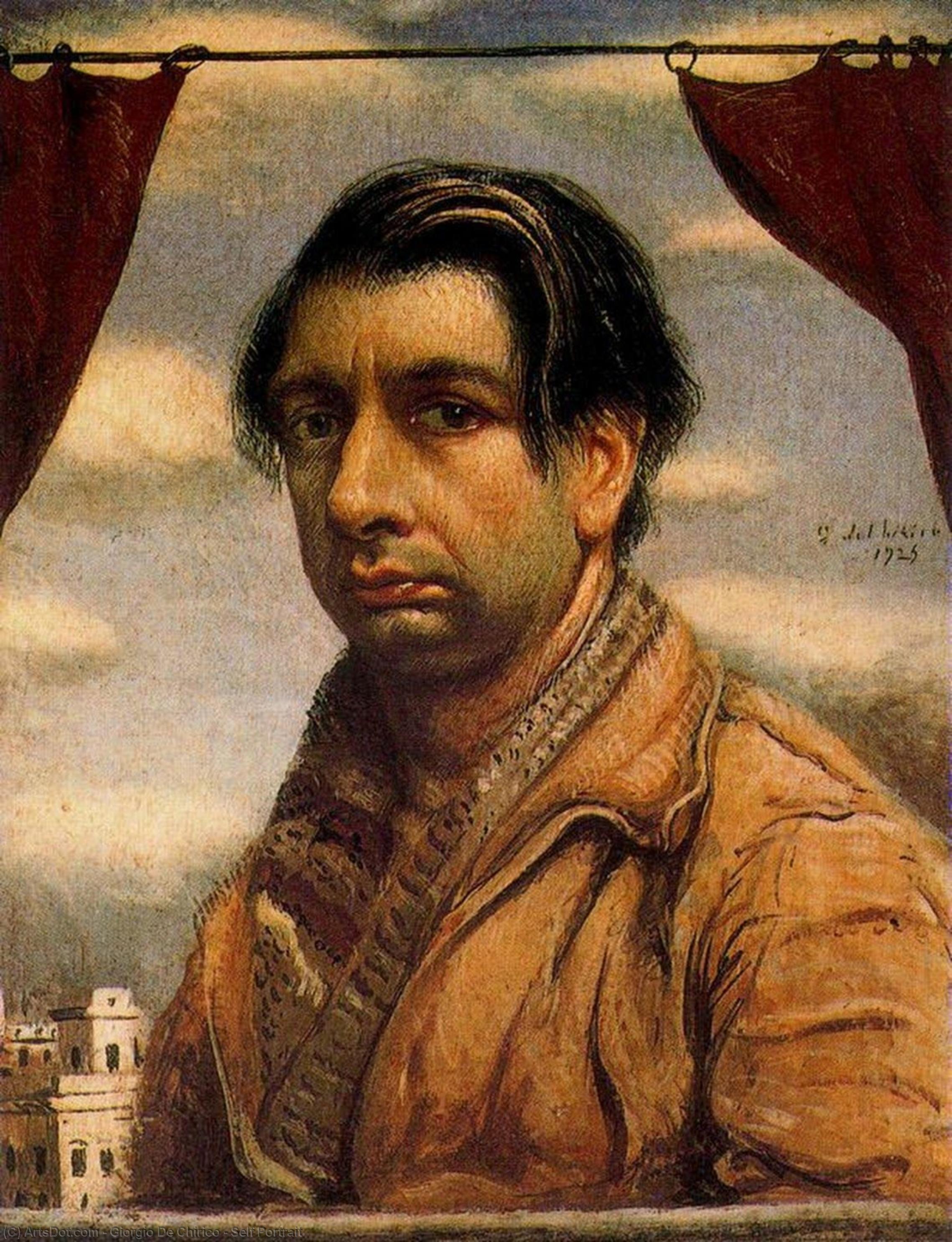 Buy Museum Art Reproductions Self Portrait, 1925 by Giorgio De Chirico (Inspired By) (1888-1978, Greece) | ArtsDot.com