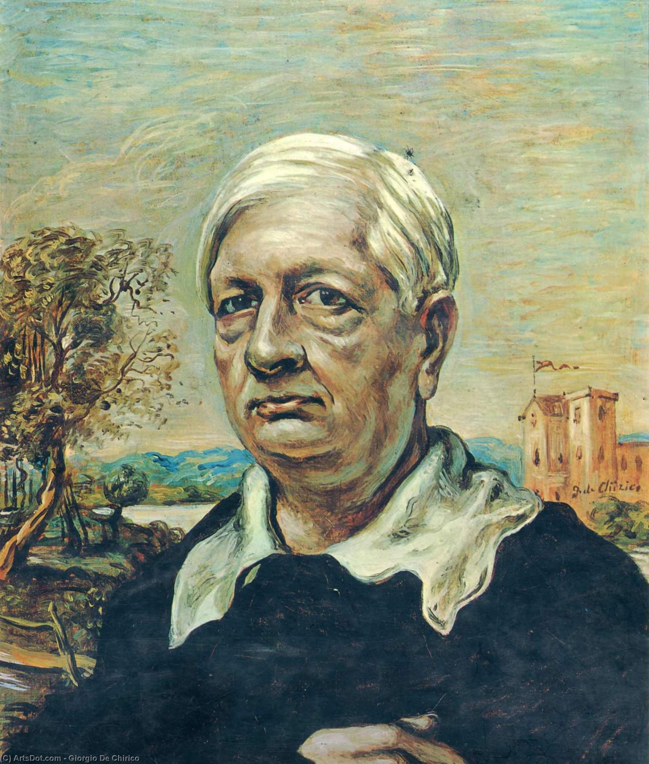 Order Artwork Replica Self Portrait (8), 1967 by Giorgio De Chirico (Inspired By) (1888-1978, Greece) | ArtsDot.com
