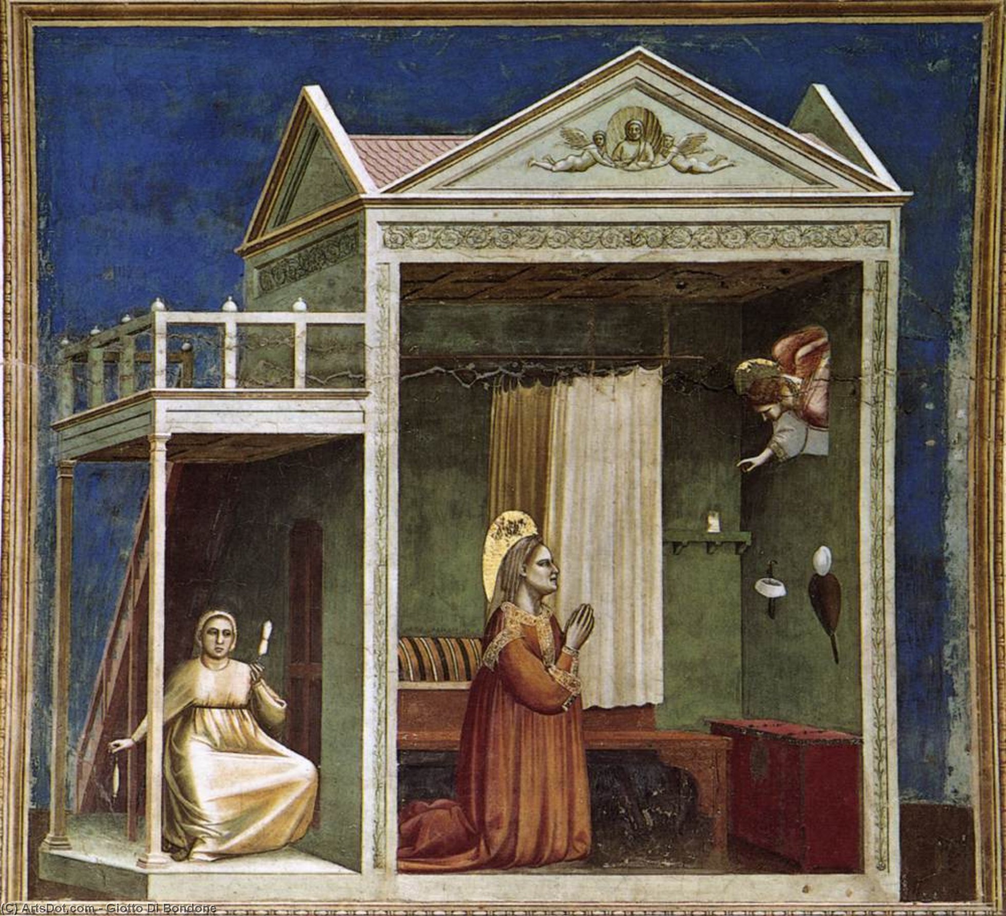 Order Artwork Replica Annunciation to St Anne, 1306 by Giotto Di Bondone (1267-1337, Italy) | ArtsDot.com