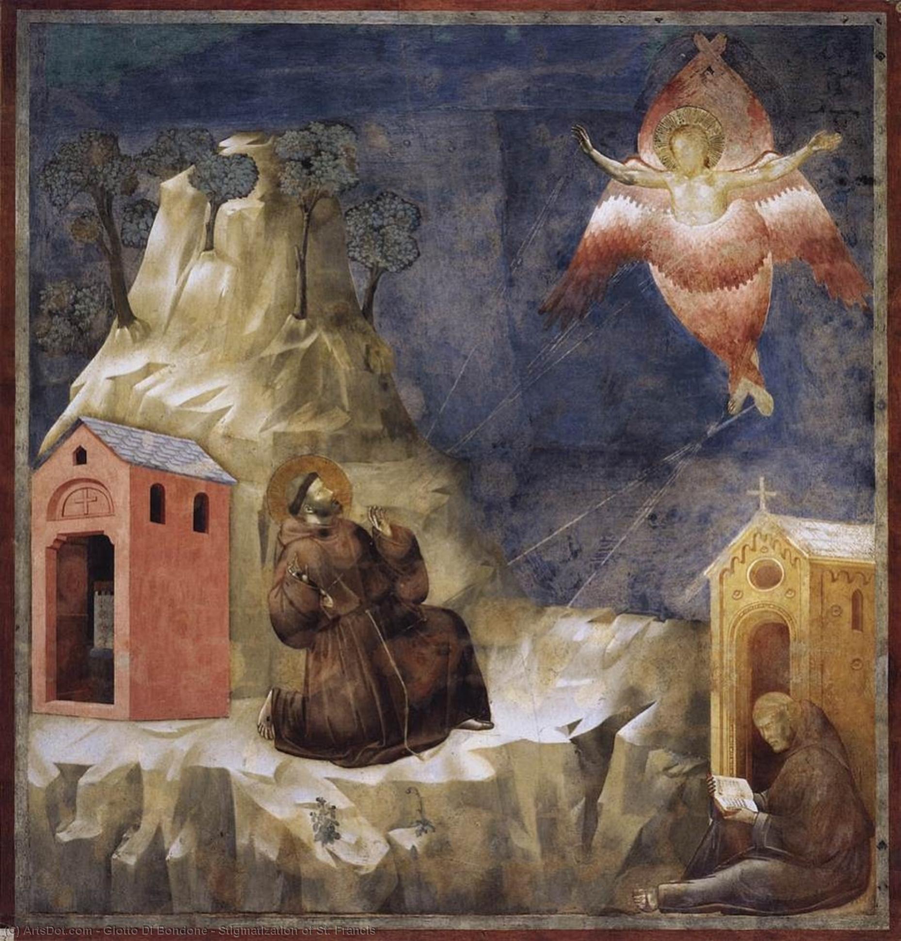 Order Oil Painting Replica Stigmatization of St. Francis, 1300 by Giotto Di Bondone (1267-1337, Italy) | ArtsDot.com