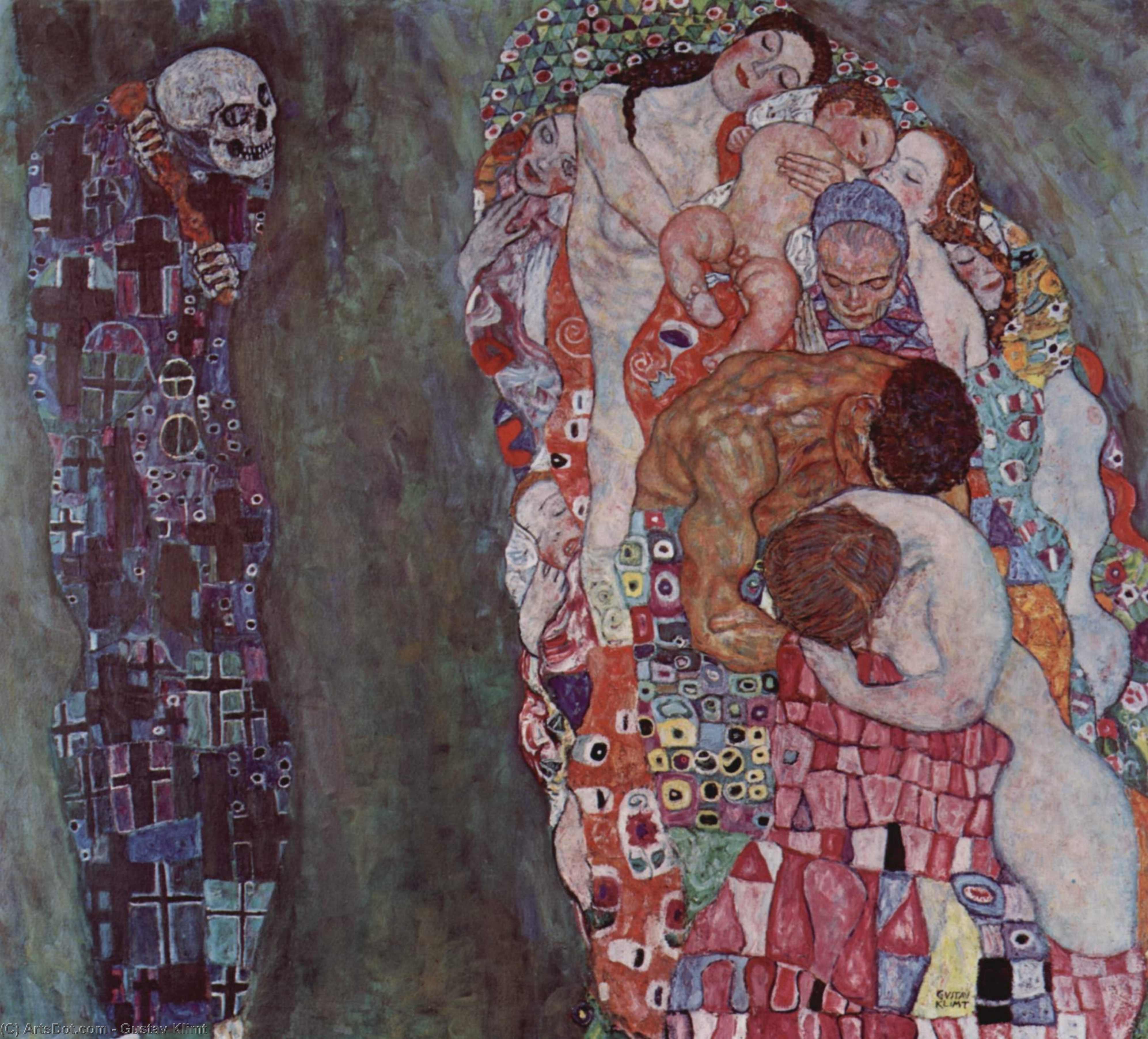 Order Oil Painting Replica Death and Life, 1916 by Gustave Klimt (1862-1918, Austria) | ArtsDot.com