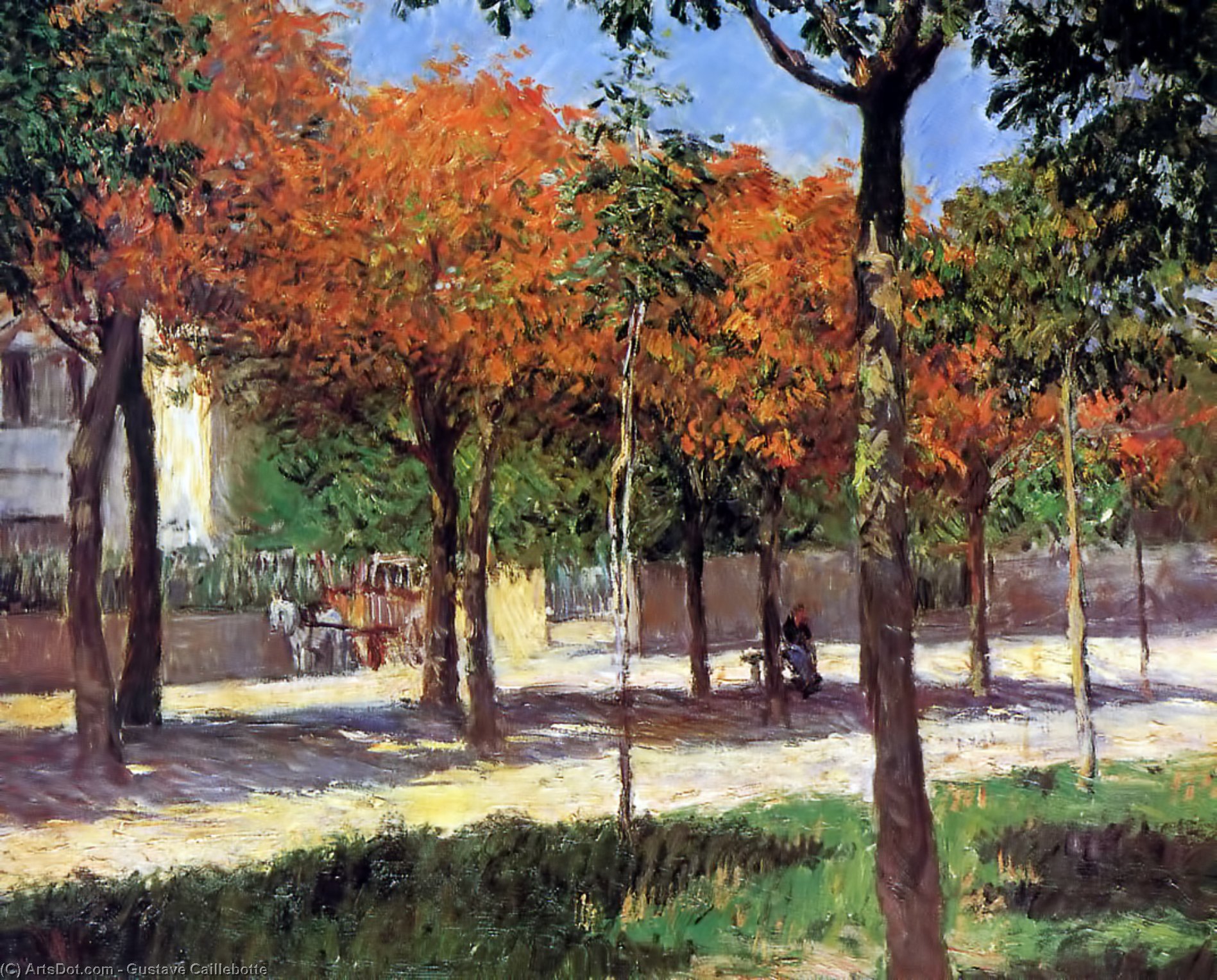 Order Oil Painting Replica Square in Argenteuil by Gustave Caillebotte (1848-1894, France) | ArtsDot.com