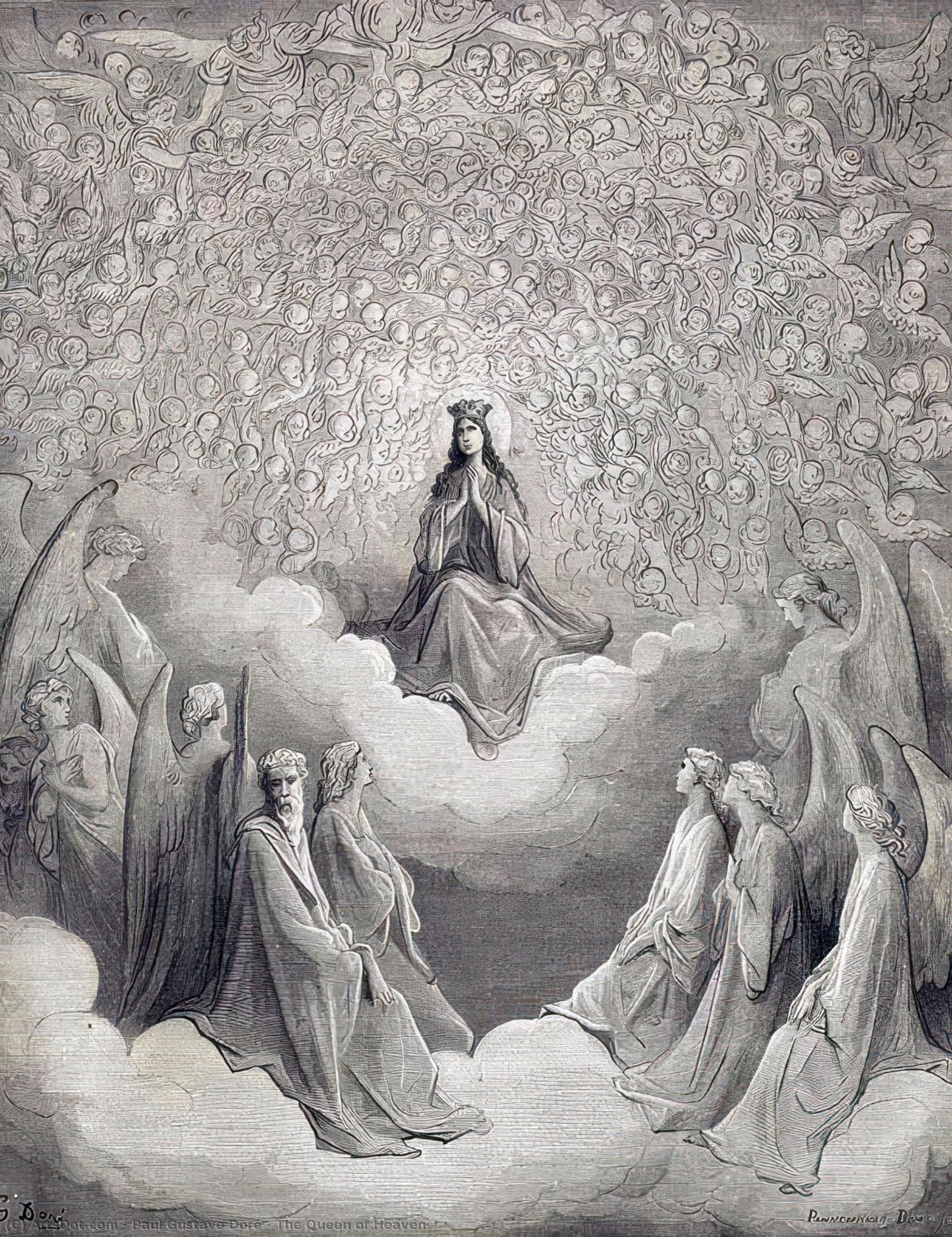 Order Oil Painting Replica The Queen of Heaven by Paul Gustave Doré | ArtsDot.com