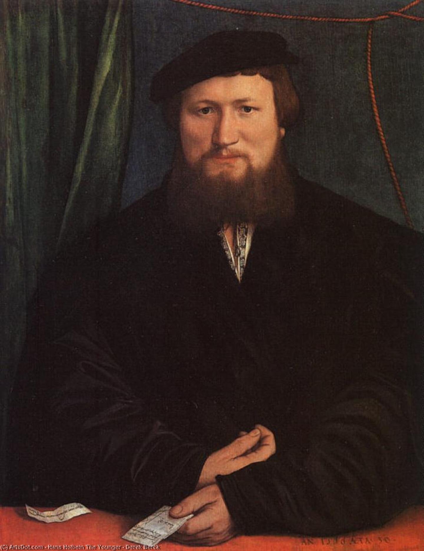 Buy Museum Art Reproductions Derek Berck, 1536 by Hans Holbein The Younger (1497-1543, Italy) | ArtsDot.com