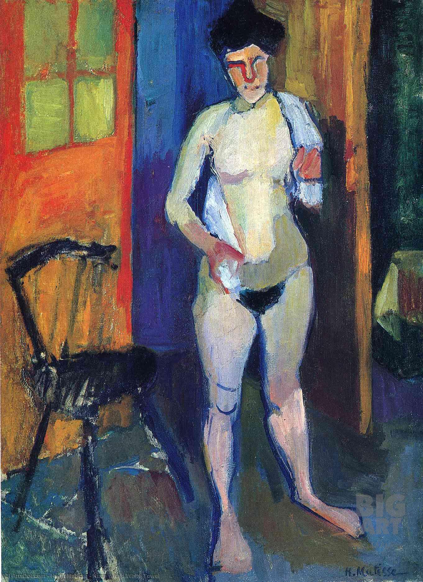 Order Oil Painting Replica Nude with a White Towel, 1903 by Henri Matisse (Inspired By) (1869-1954, France) | ArtsDot.com