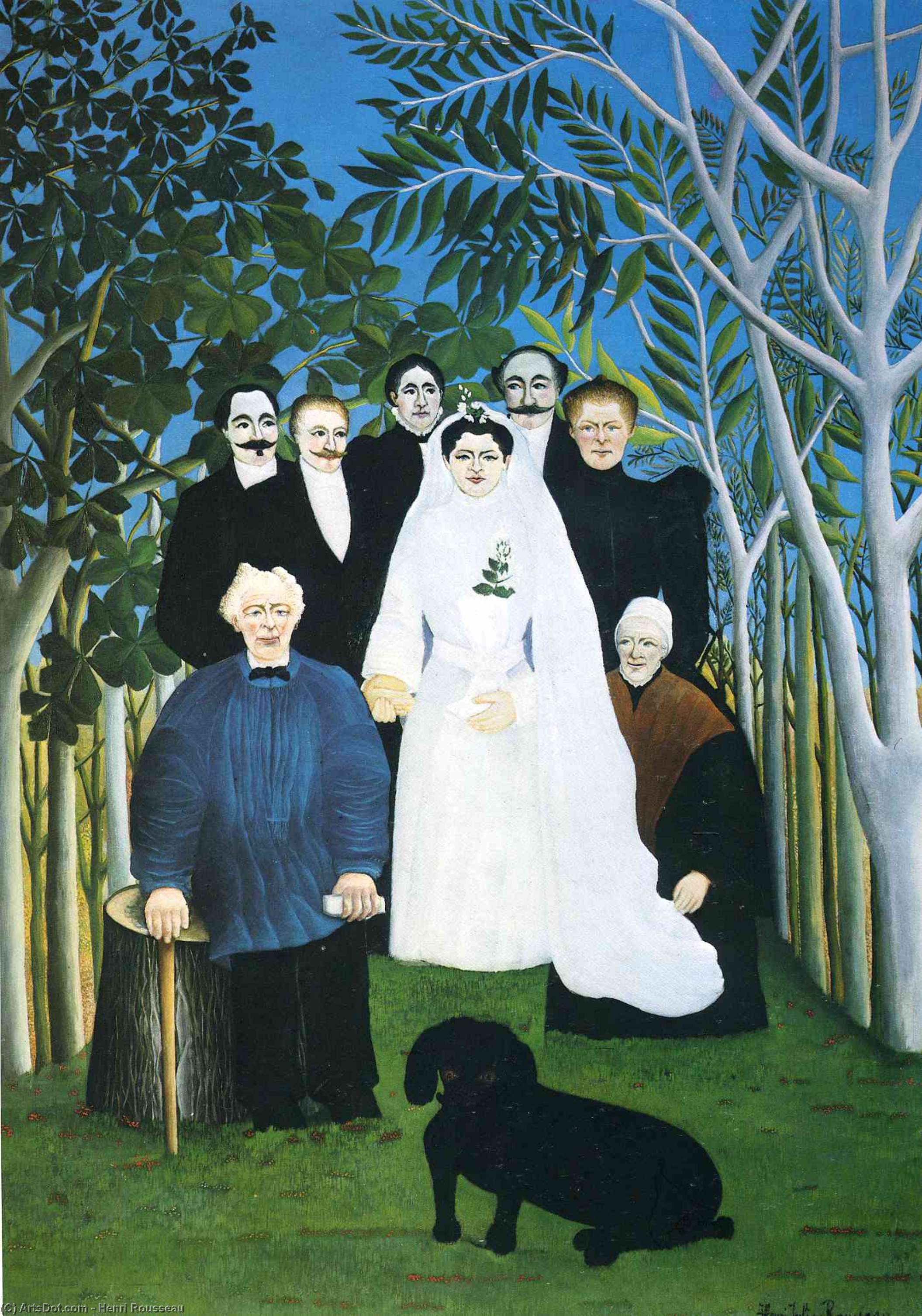 Order Art Reproductions The wedding party, 1905 by Henri Julien Félix Rousseau (Le Douanier) (1844-1910) | ArtsDot.com