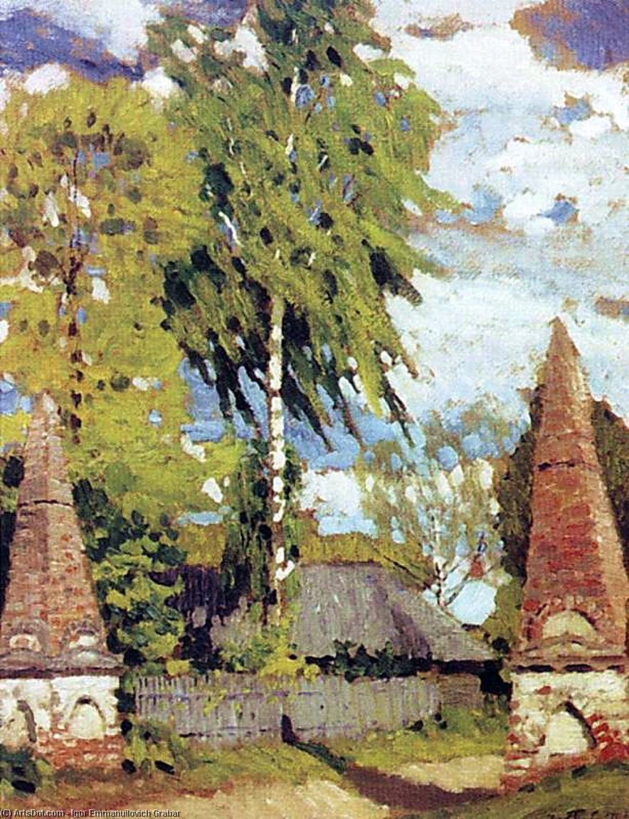 Buy Museum Art Reproductions The entrance to the Estate, 1922 by Igor Emmanuilovich Grabar (Inspired By) (1871-1960, Hungary) | ArtsDot.com