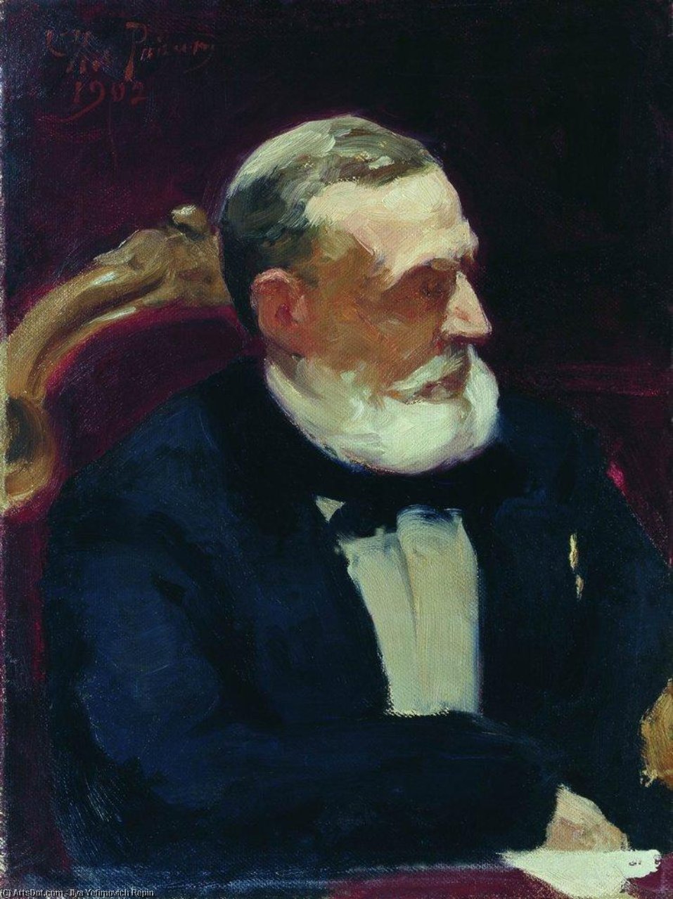 Order Oil Painting Replica Portrait of Ivan Ivanovich Shamshin, 1902 by Ilya Yefimovich Repin (1844-1930, Russia) | ArtsDot.com