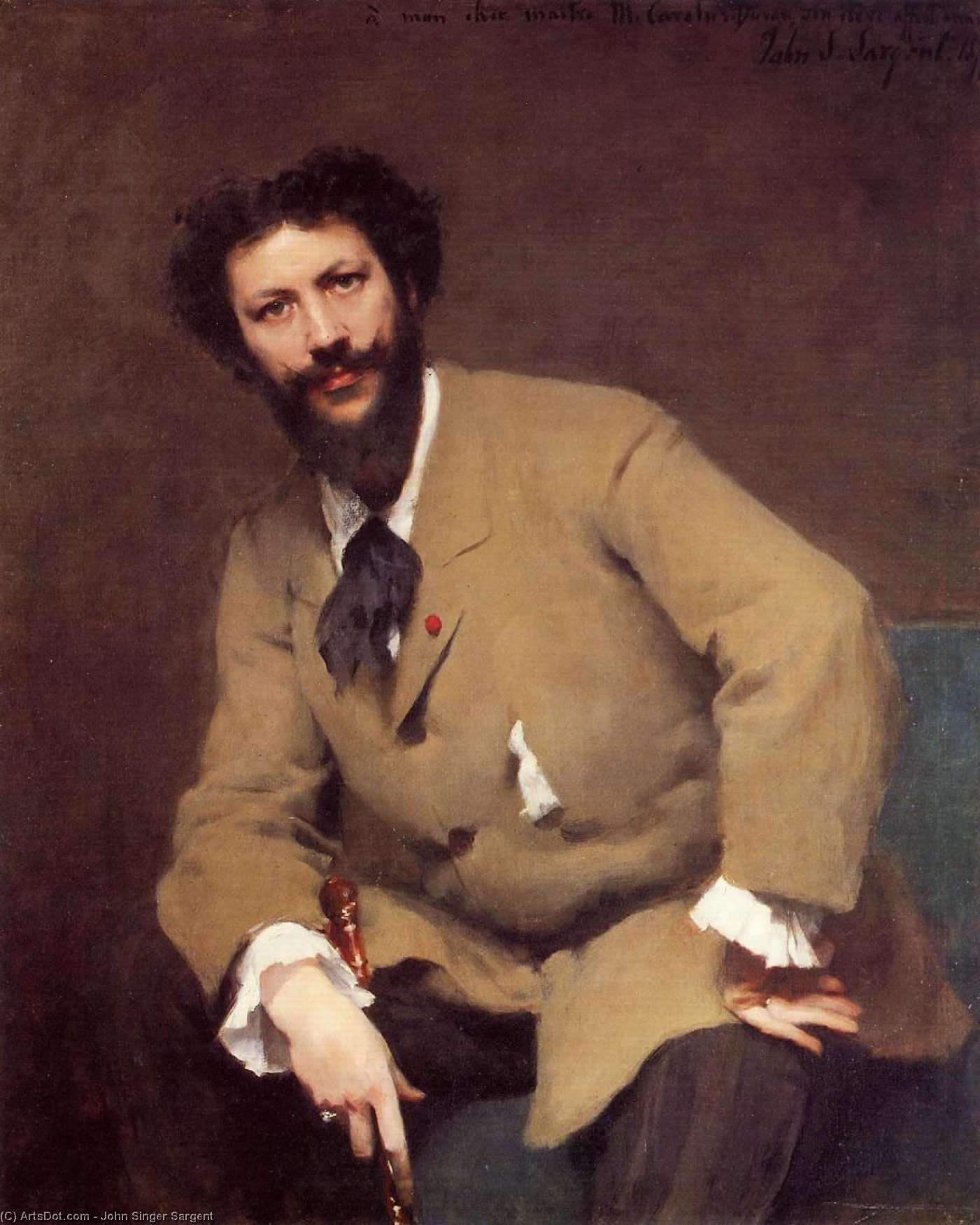 Buy Museum Art Reproductions Portrait of Carolus-Duran, 1879 by John Singer Sargent (1856-1925, Italy) | ArtsDot.com